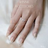  Nhẫn Bạc S925 V Bow 