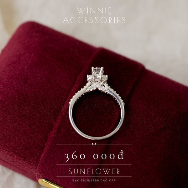  Nhẫn Bạc S925 Sunflower 