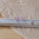  Hoa tai Bạc S925 Four leaves 