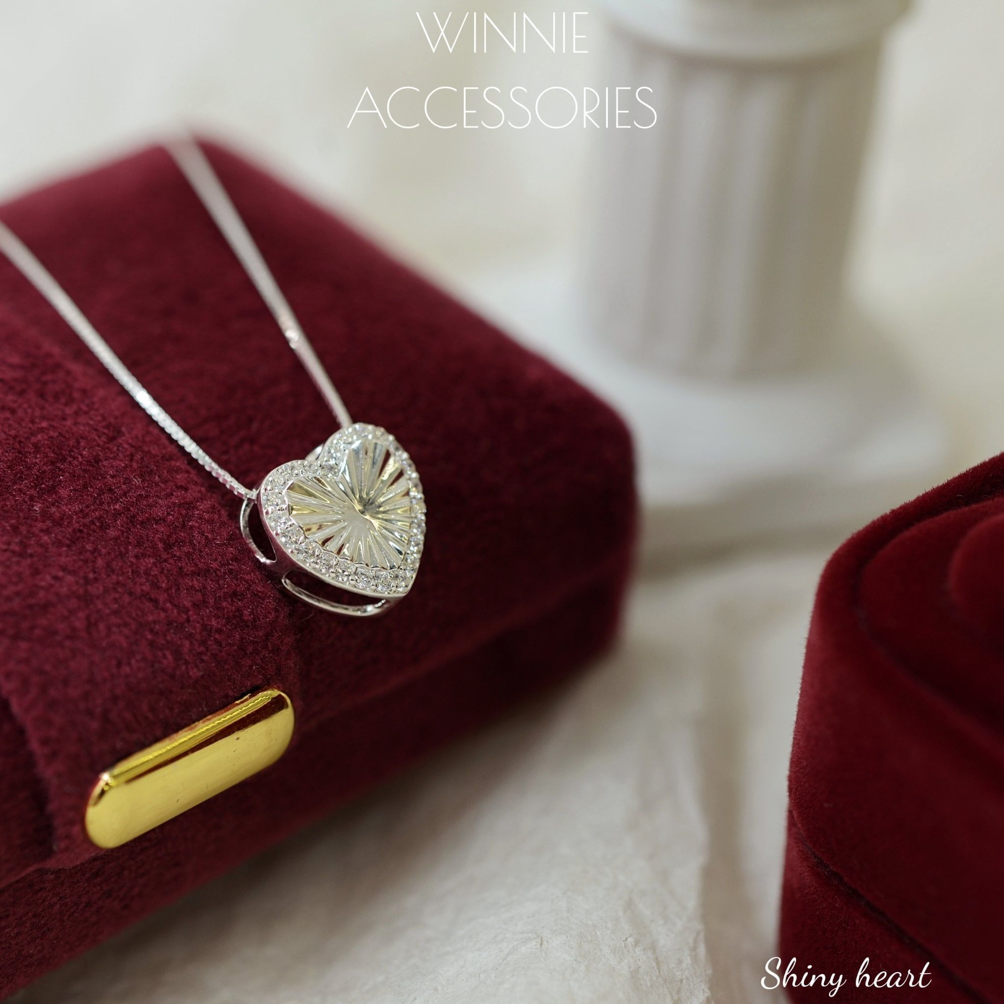  Dây chuyền Bạc S925 Shiny heart 