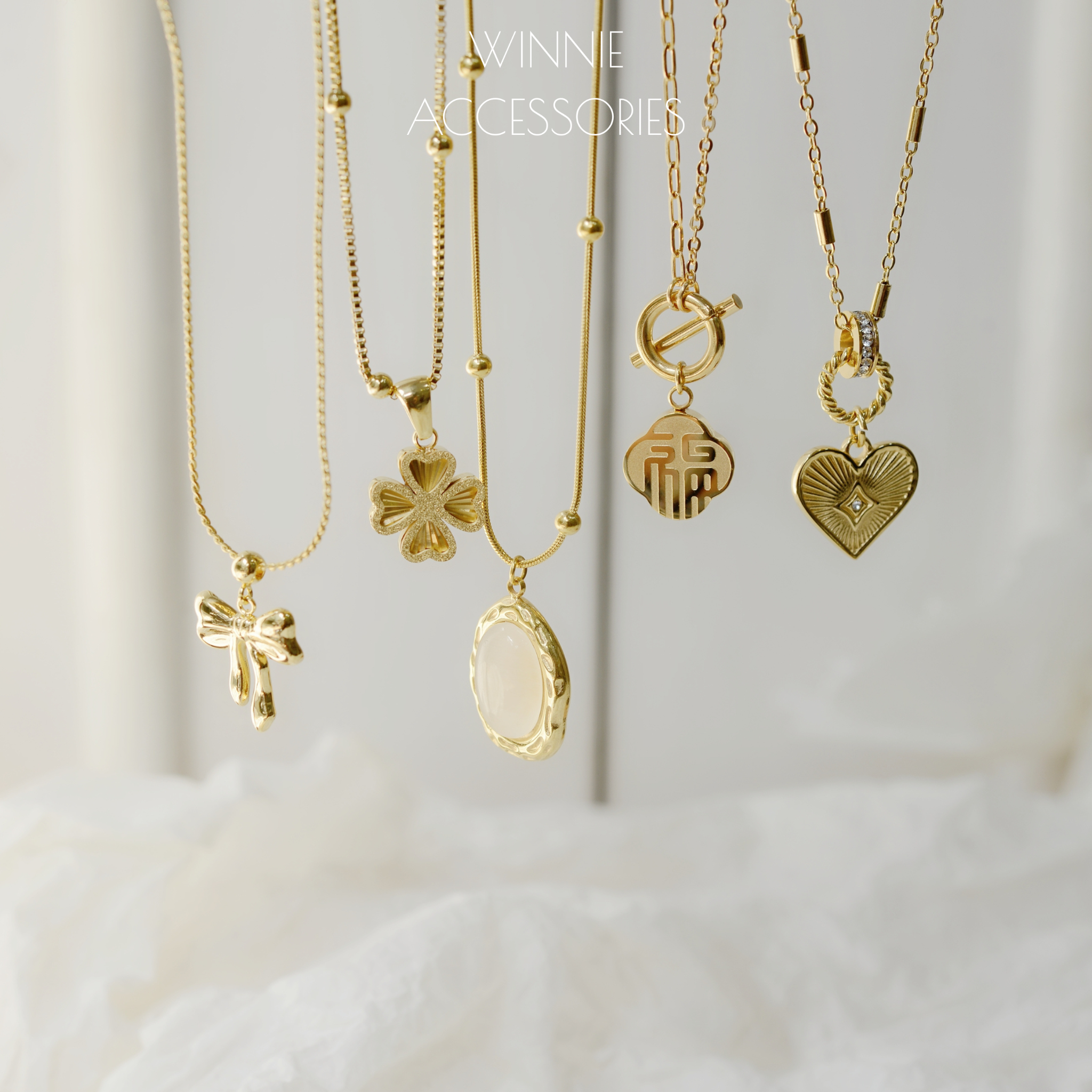  Dây chuyền Titan Shining Clover 