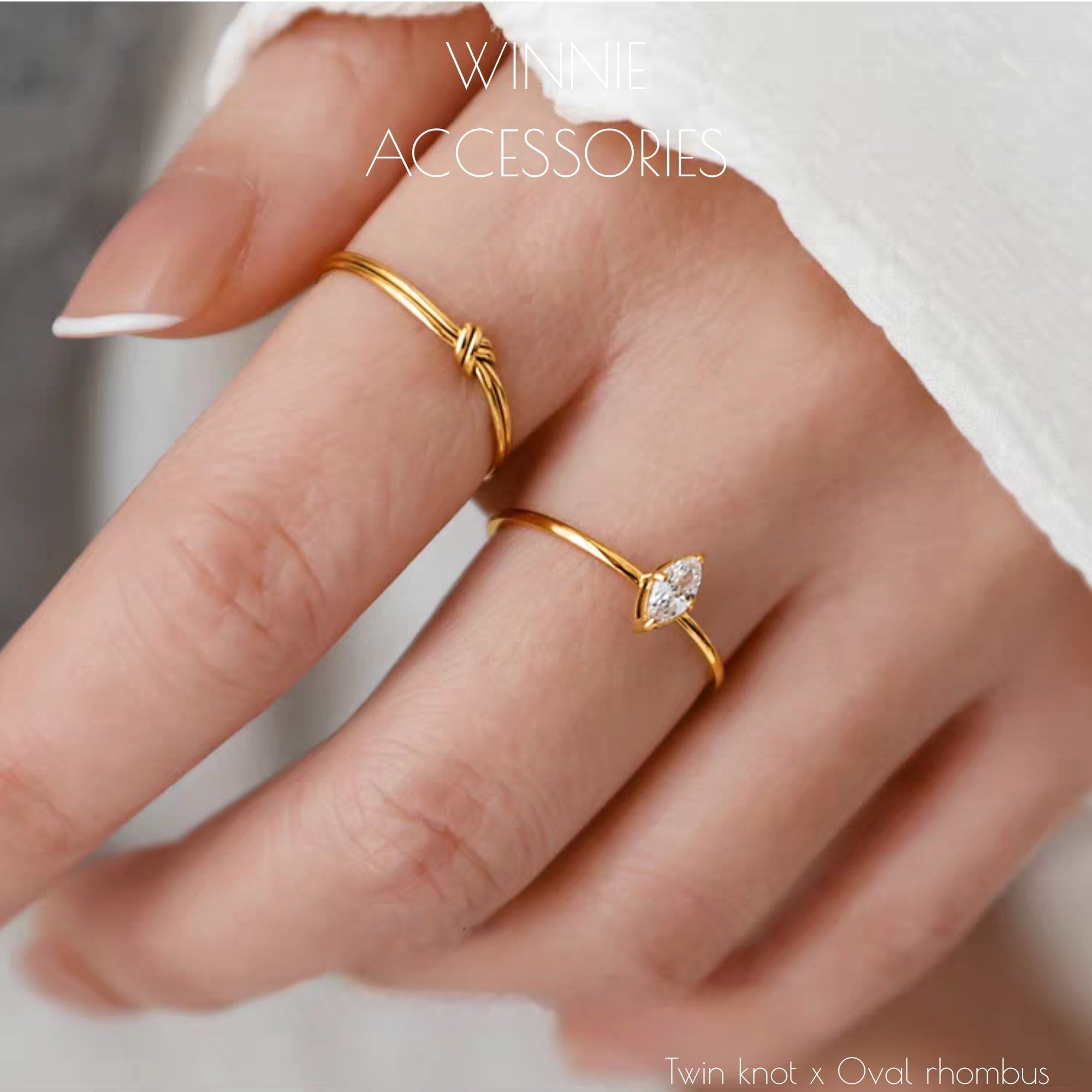 Nhẫn Titan Twin knot 