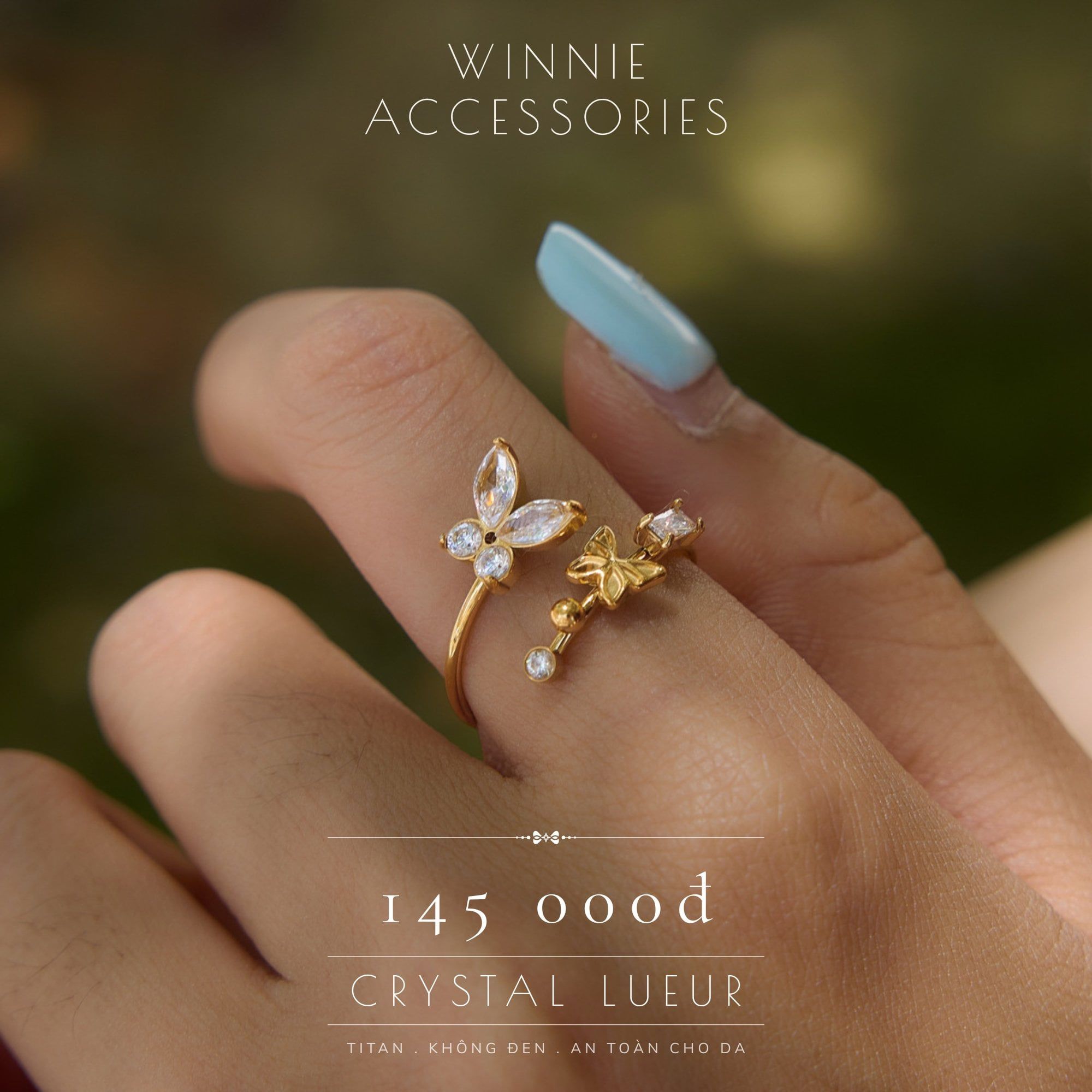  Nhẫn Titan Crystal Lueur 
