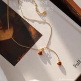 Lắc chân Titan Red heart twin 