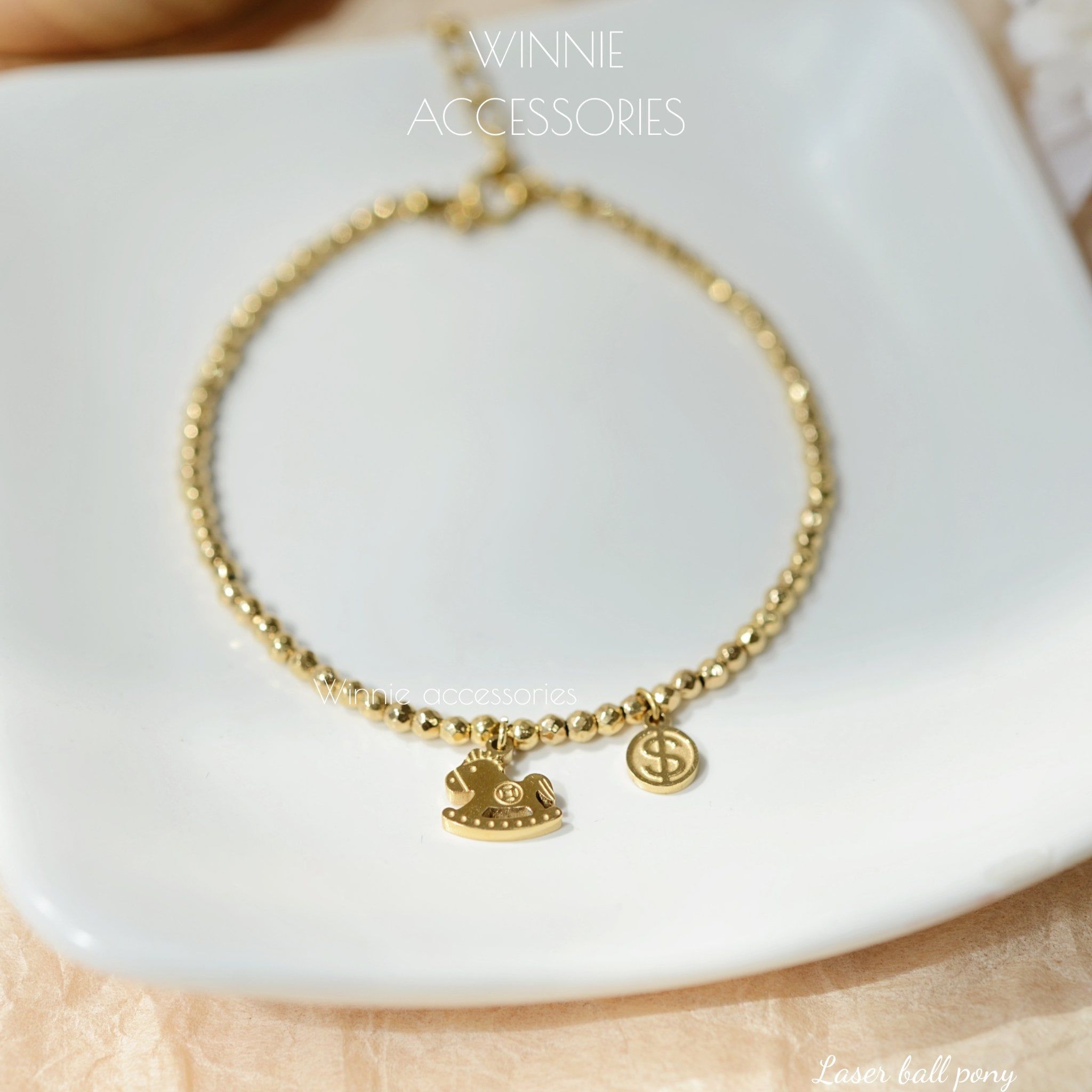  Lắc tay Titan Laser ball Pony 