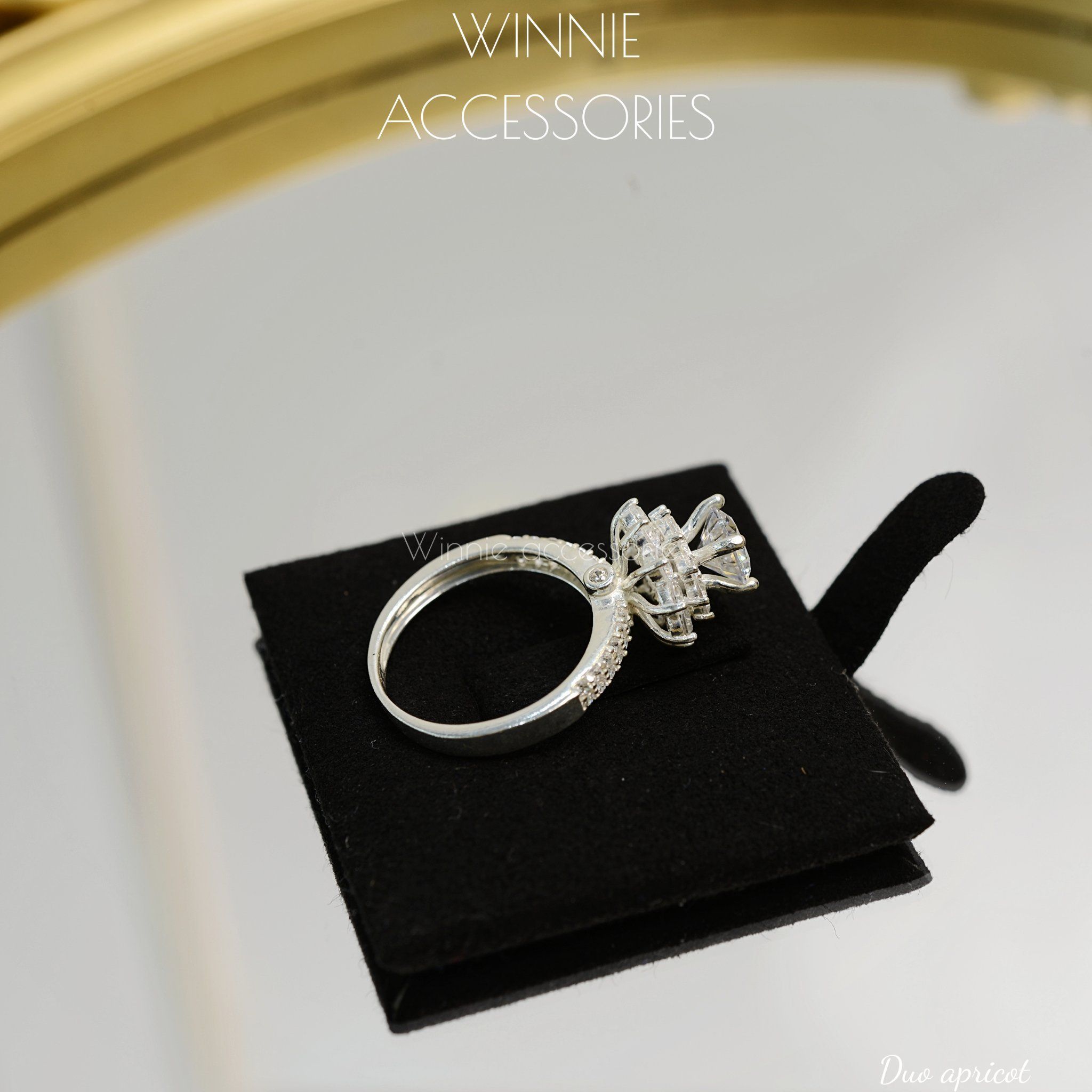  Nhẫn Bạc S925 Duo Apricot 