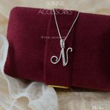  Dây chuyền Bạc S925 Chữ hoa 