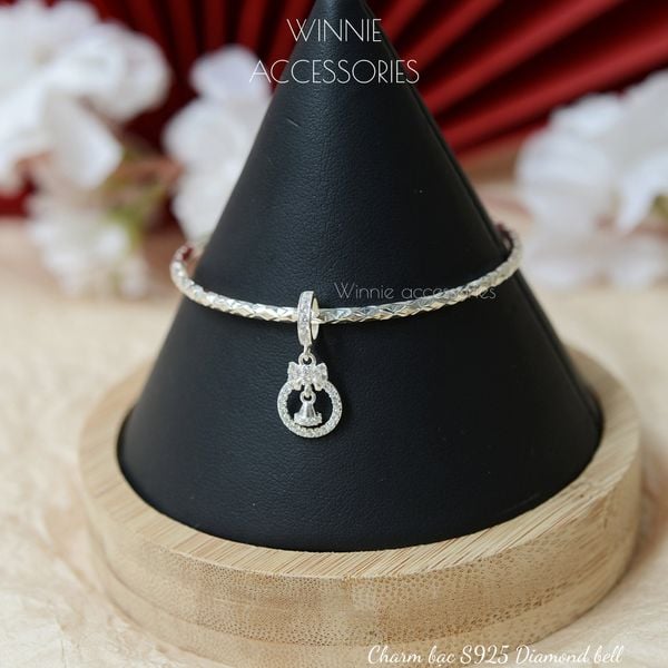  Charm Bạc S925 Diamond Bell 
