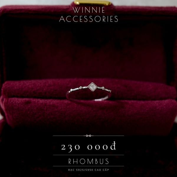  Nhẫn Bạc S925 Rhombus 