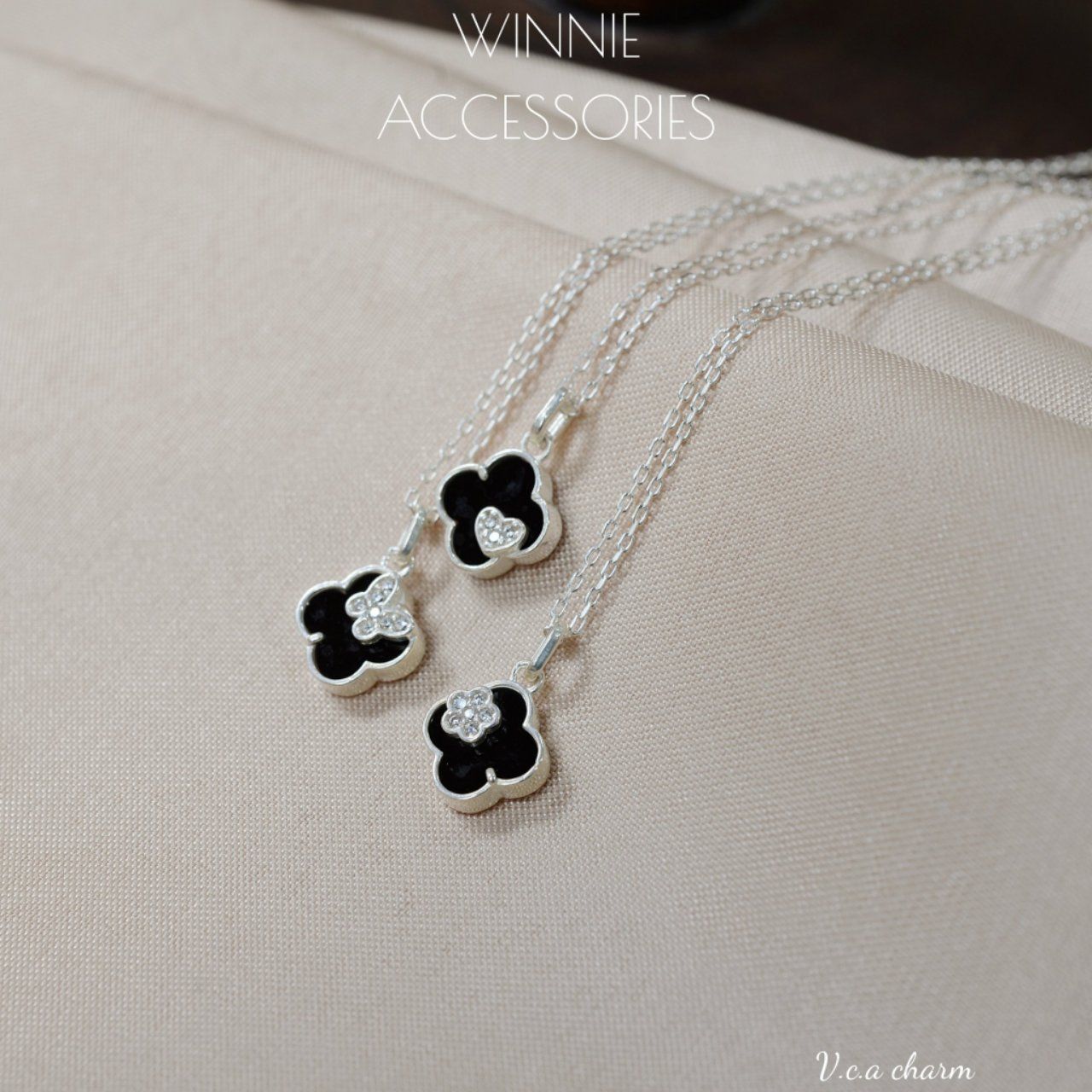  Dây chuyền bạc S925 VCA charm 