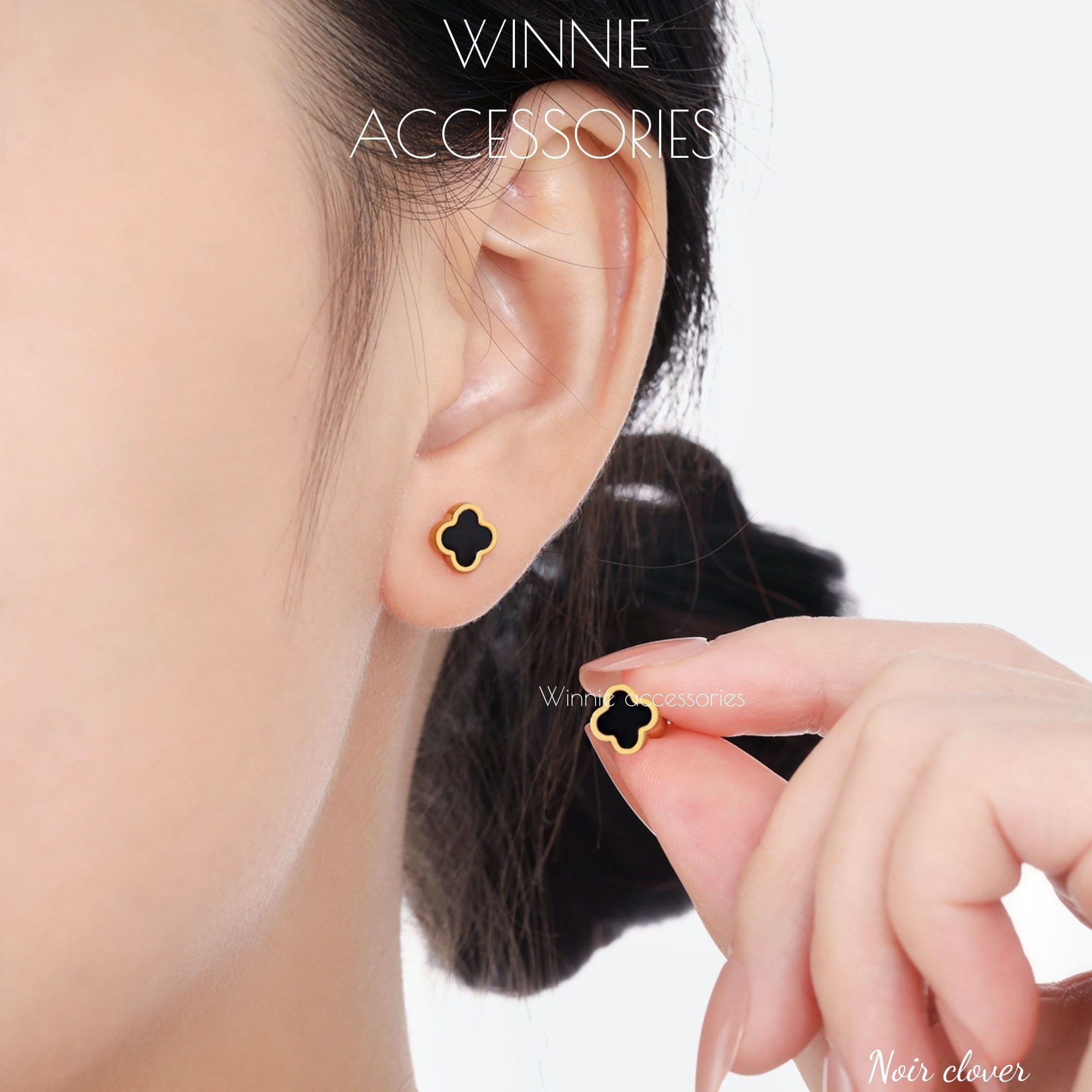  Hoa tai Titan Bi Noir clover 