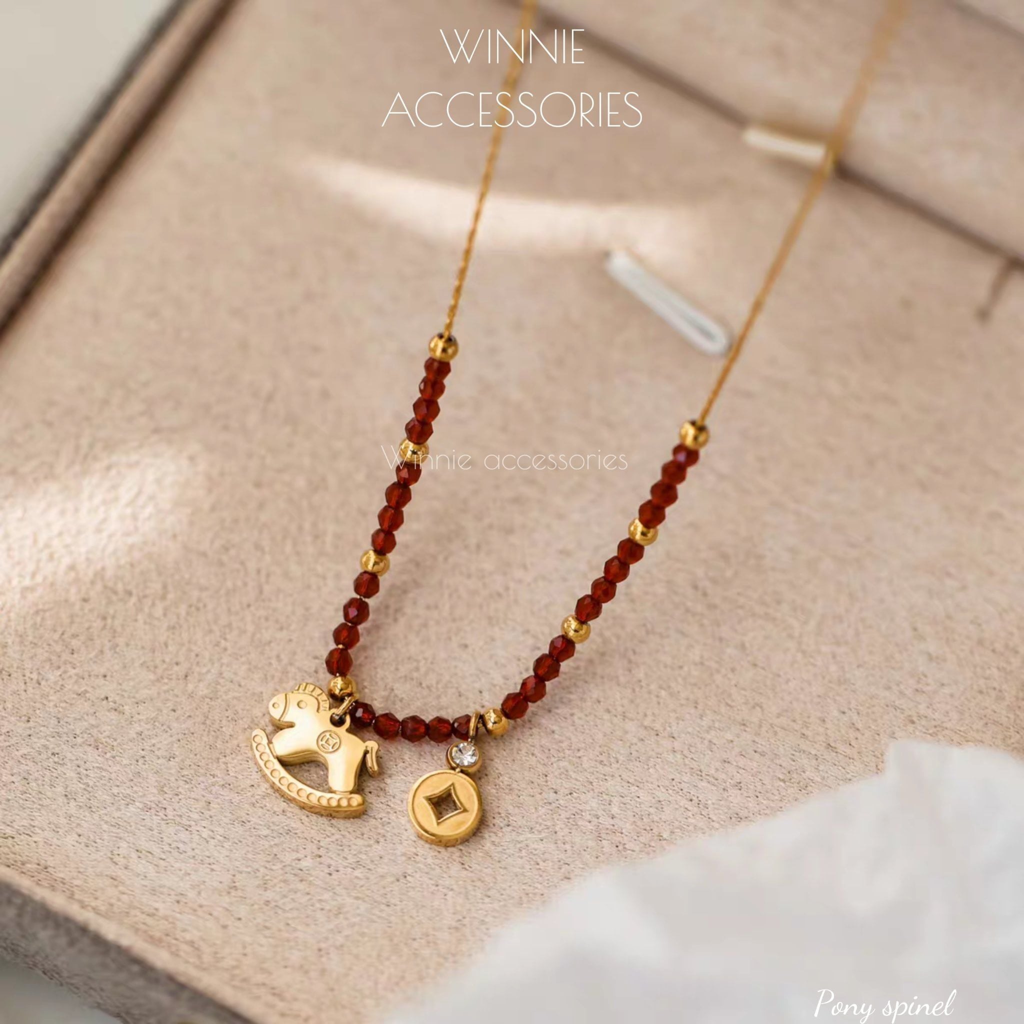  Dây chuyền titan Pony Spinel 