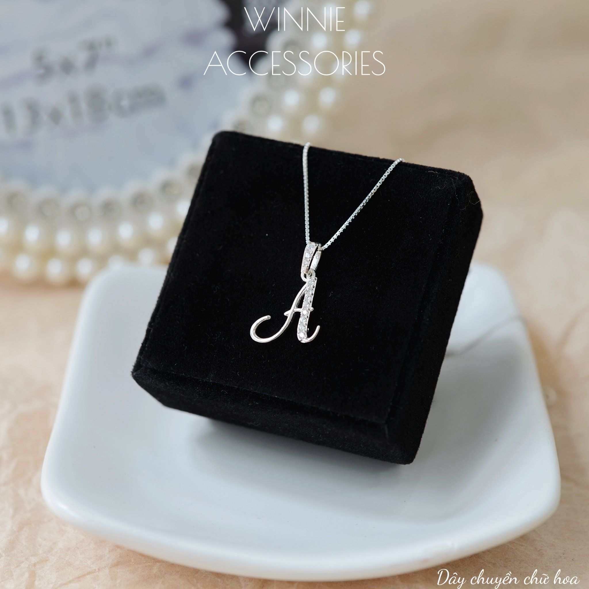  Dây chuyền Bạc S925 Chữ hoa 