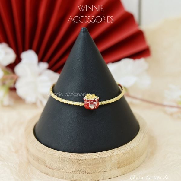  Charm Bạc S925 Hủ tiền đỏ 