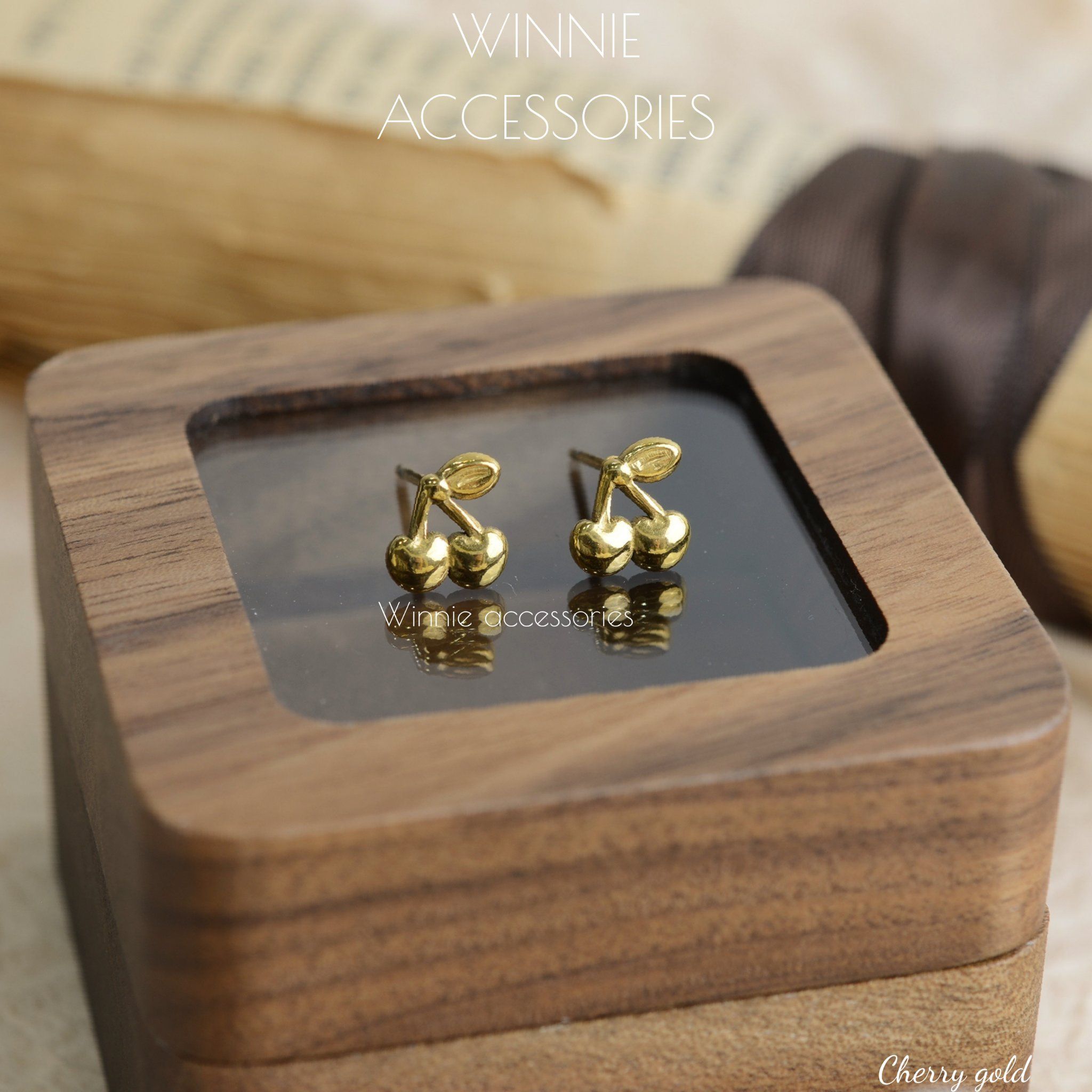  Hoa tai Titan Cherry Gold 