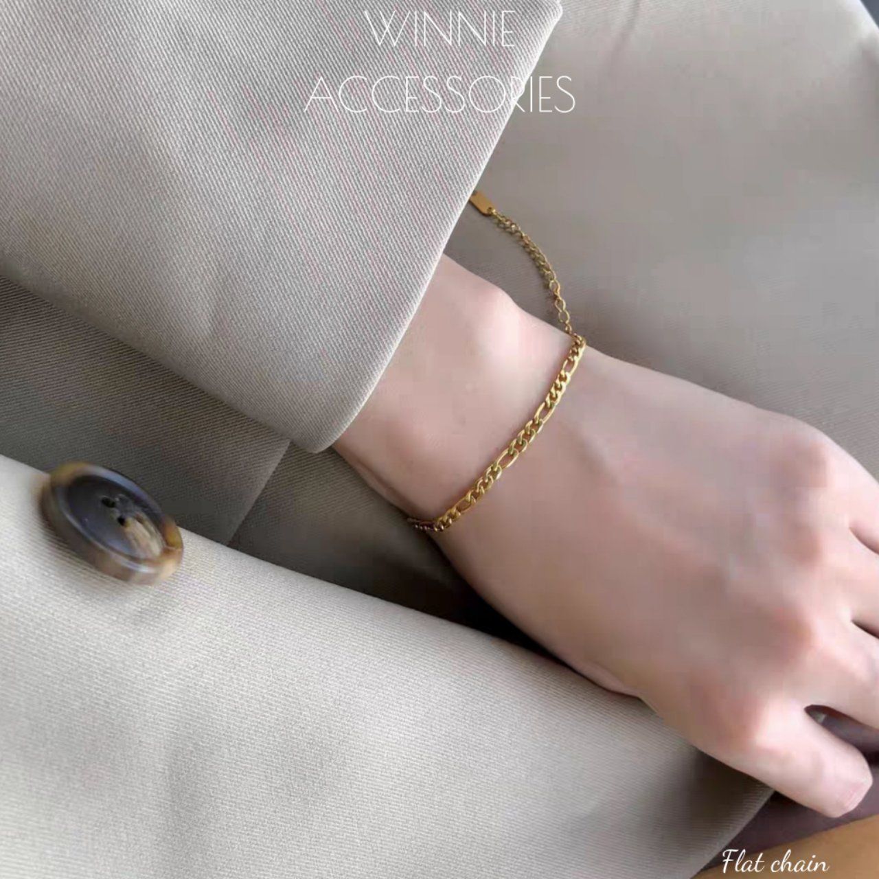  Lắc tay titan Flat Chain 