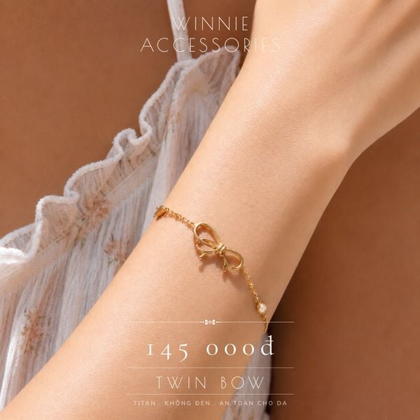  Lắc tay Titan Twin Bow 