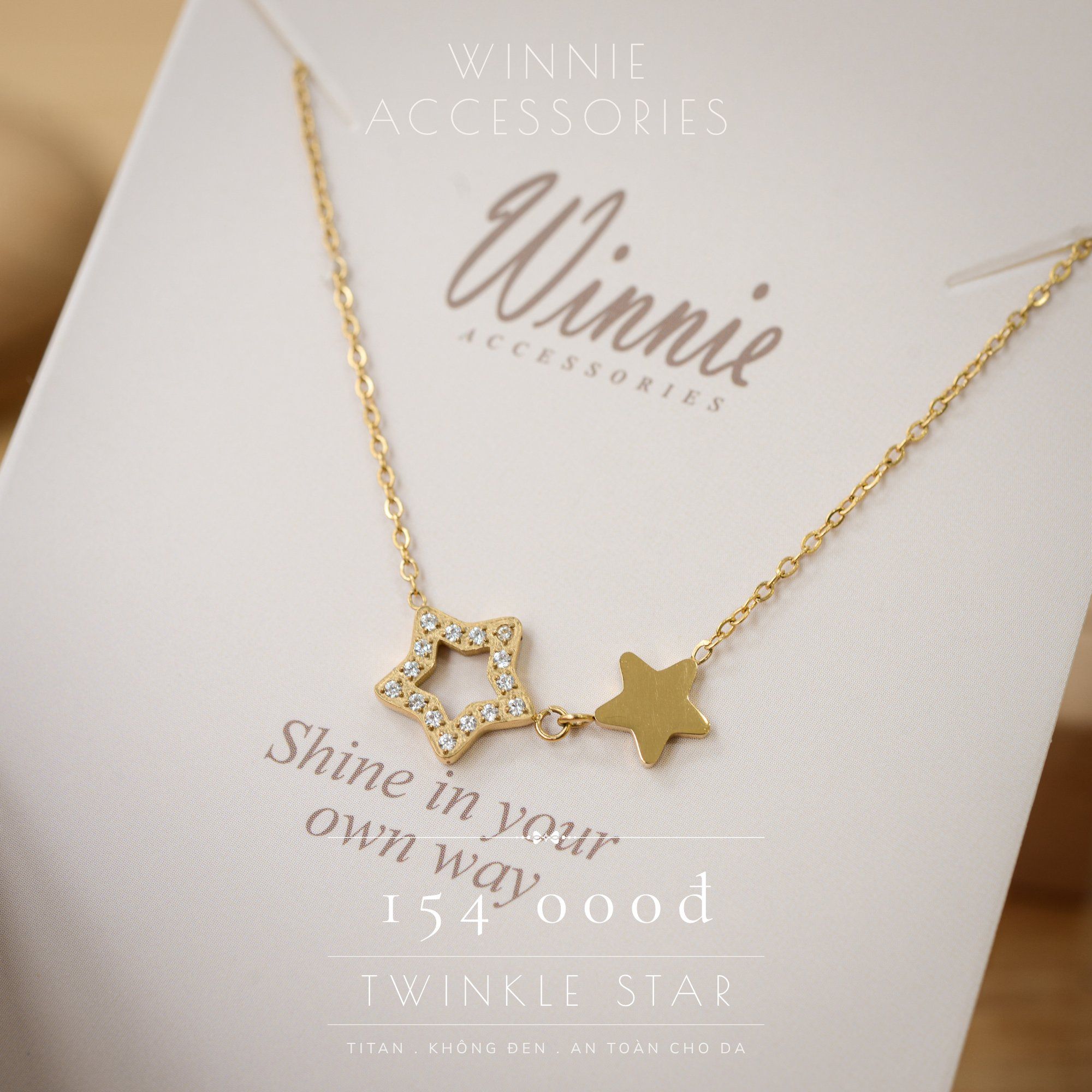  Dây chuyền Titan Twinkle star 