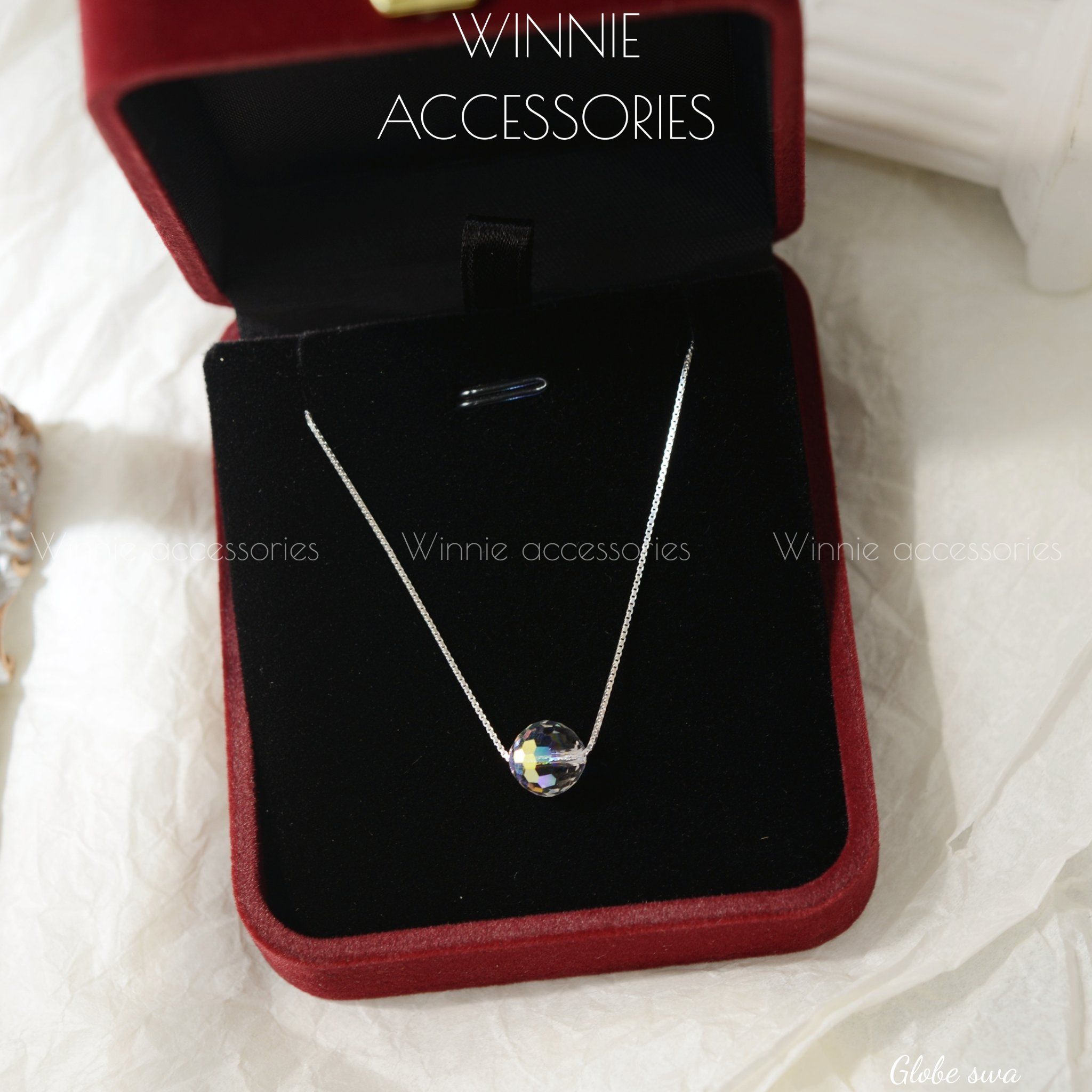  Dây chuyền Bạc S925 Globe Swa 