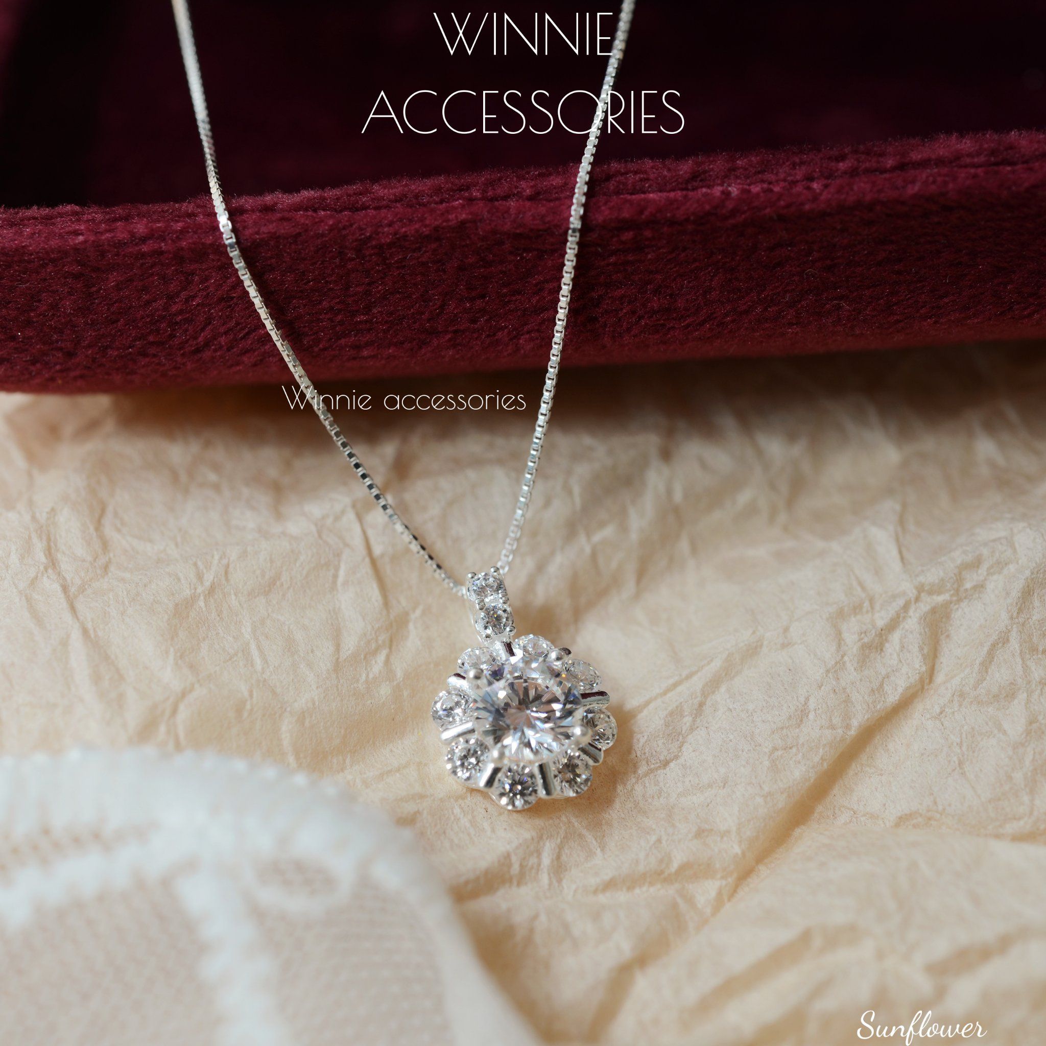  Dây chuyền Bạc S925 Sunflower 