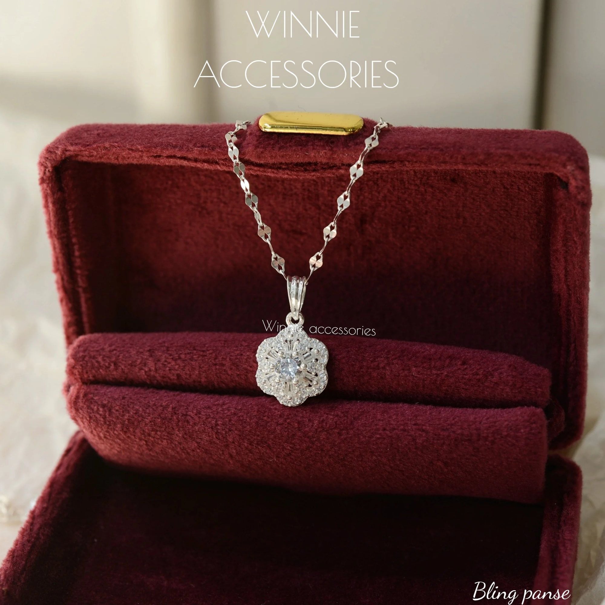  Charm Dây chuyền Bạc S925 Bling Panse (Không kèm dây) 