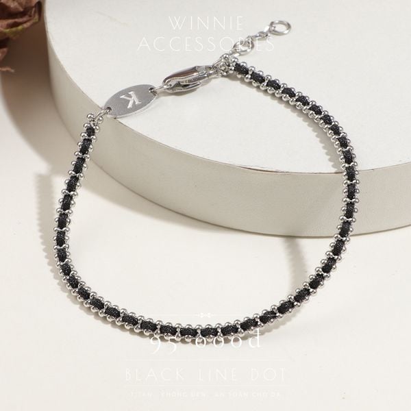  Lắc tay Titan Black line bi 