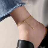  Lắc chân Titan Kim Tiền 