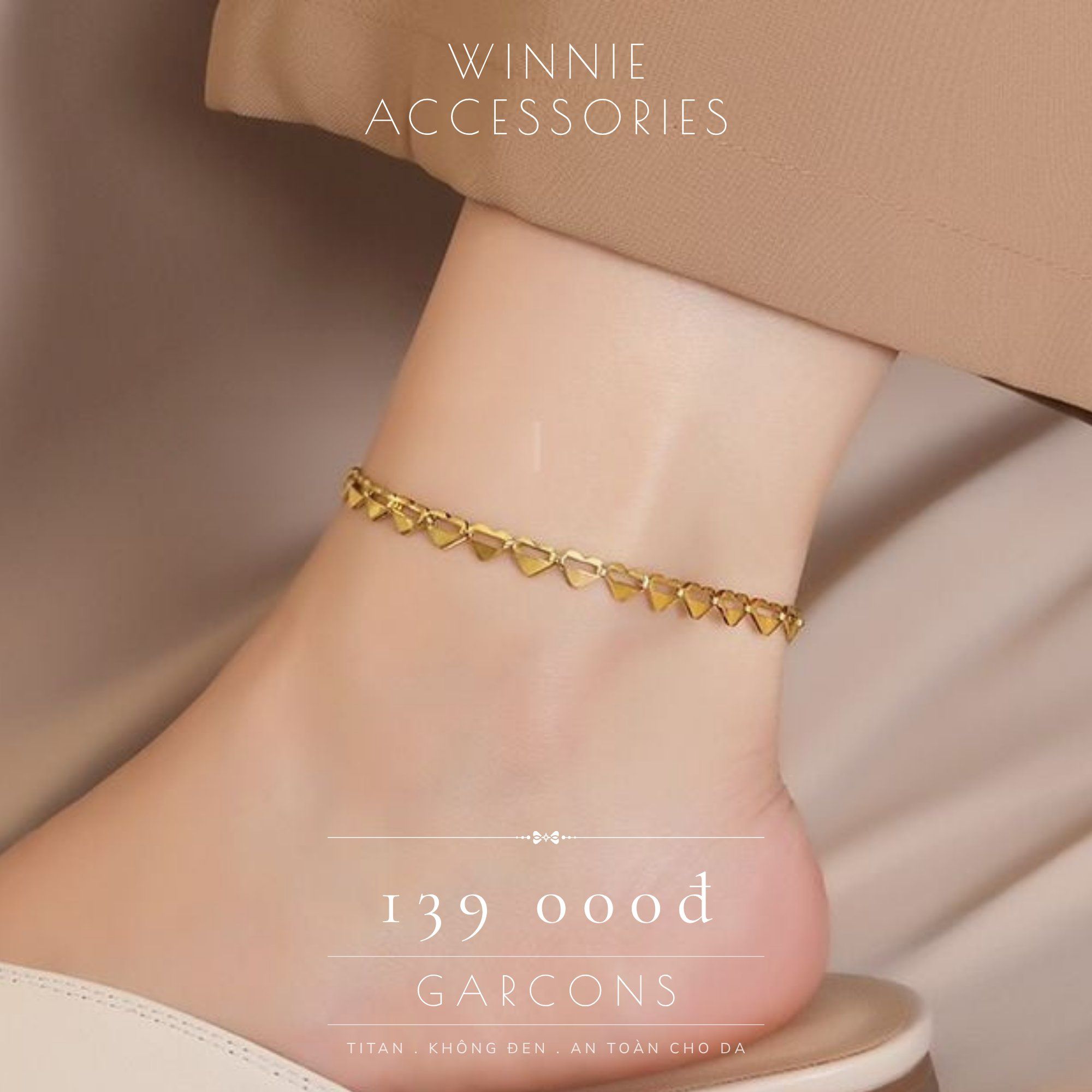  Lắc chân titan Garcons 