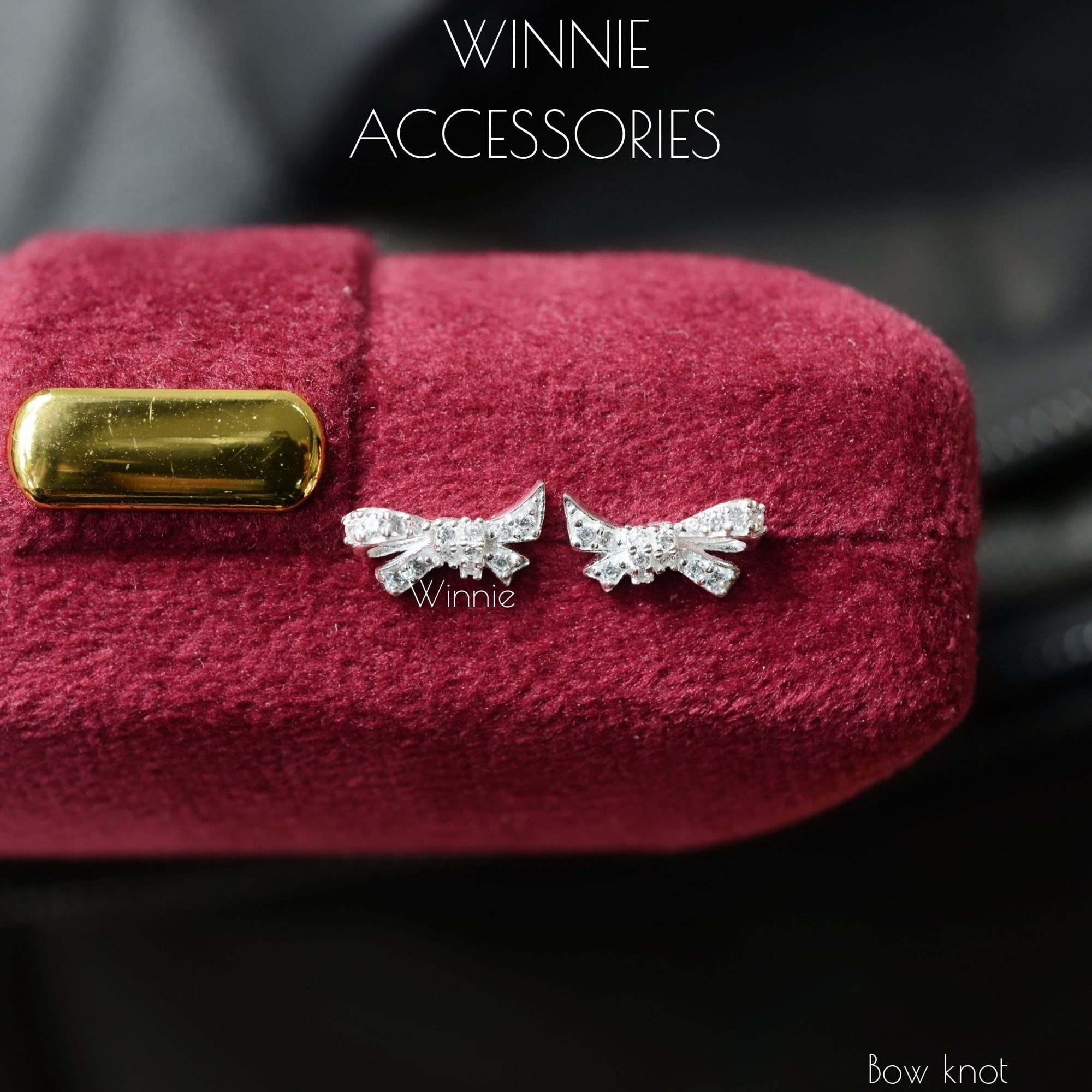  Hoa tai Bạc S925 Bow Knot 