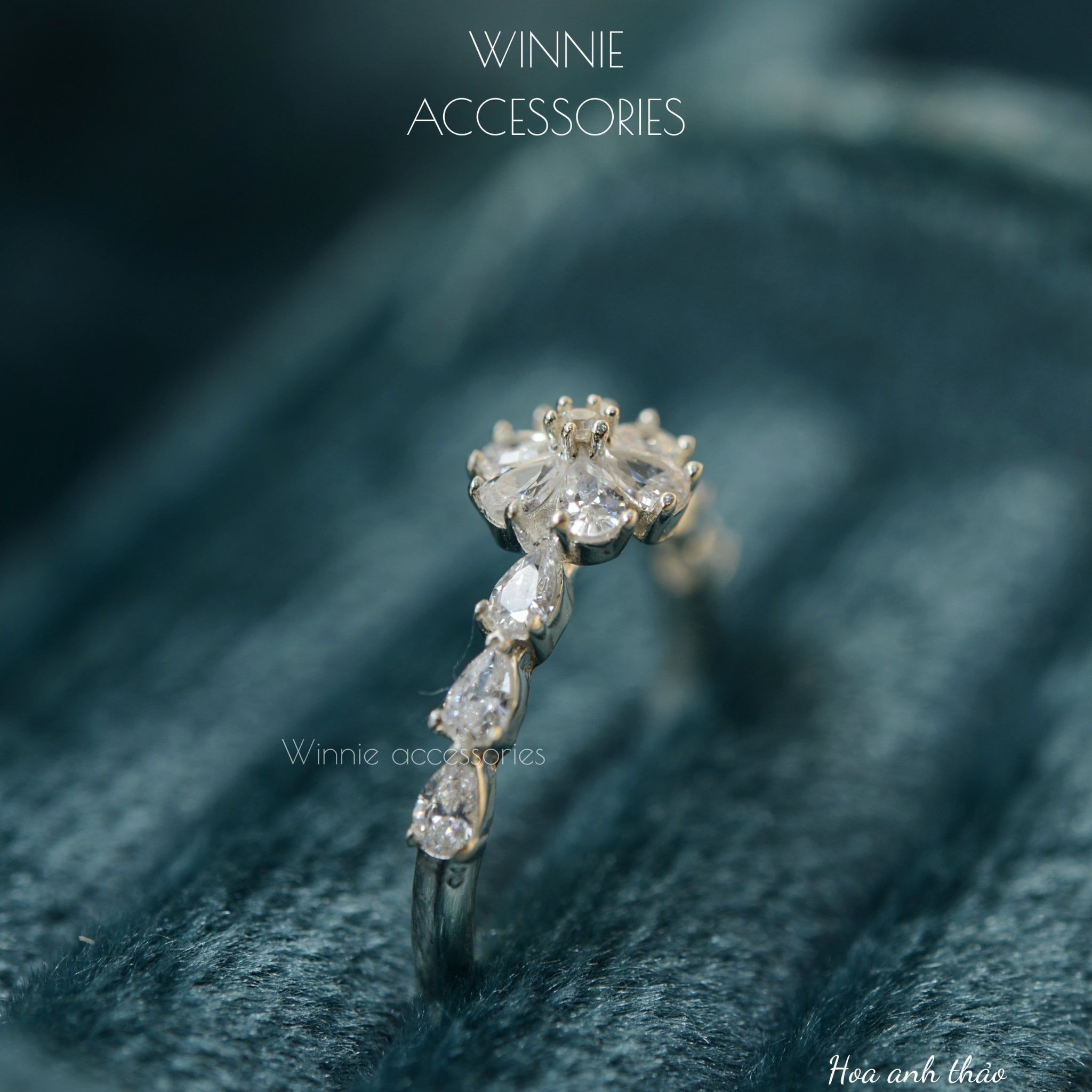  Nhẫn Bạc S925 Hoa Anh Thảo 