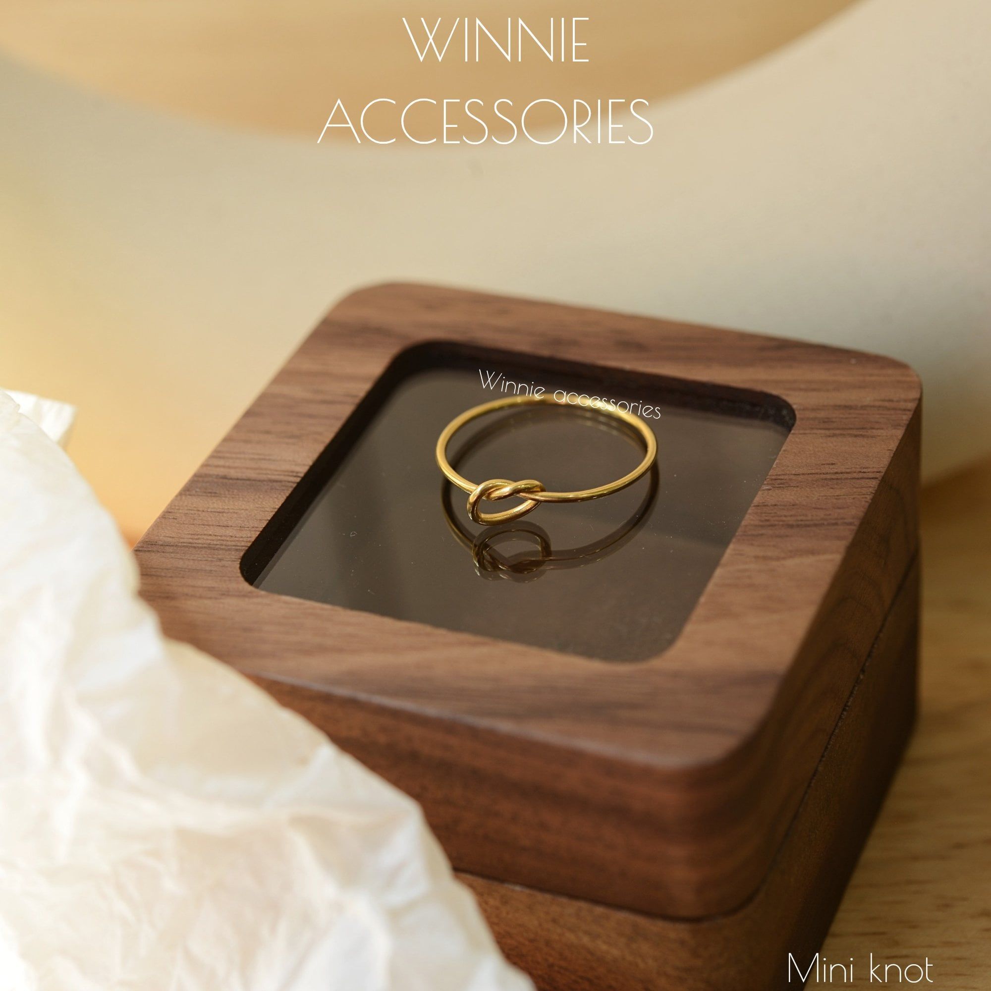  Nhẫn Titan Mini Knot 