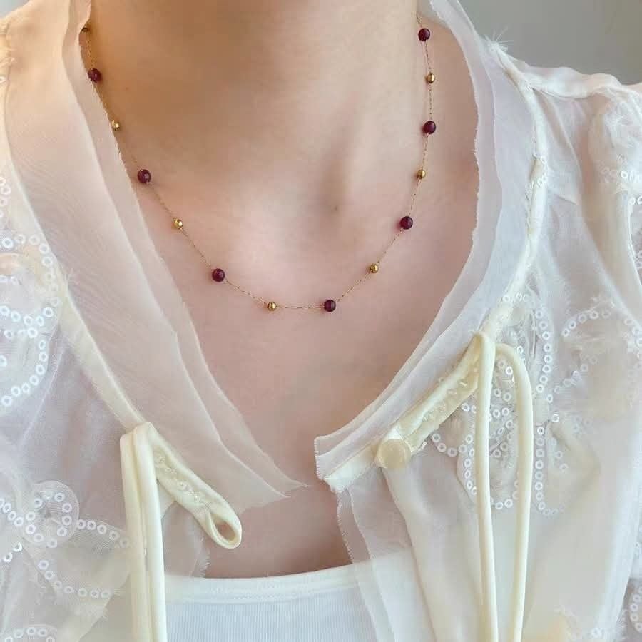  Dây chuyền titan Garnet 