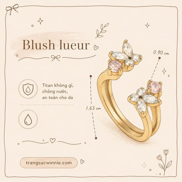  Nhẫn Titan Blush Lueur 