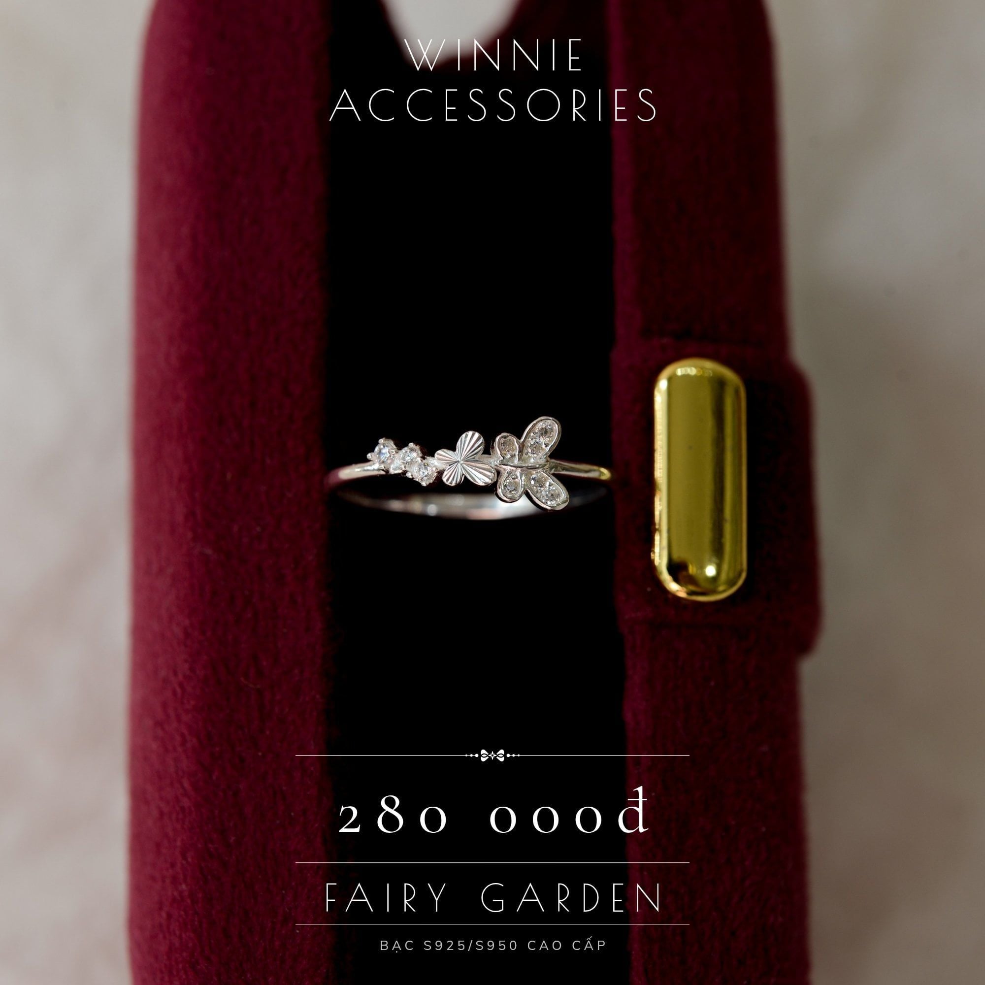  Nhẫn Bạc S925 Fairy Garden 