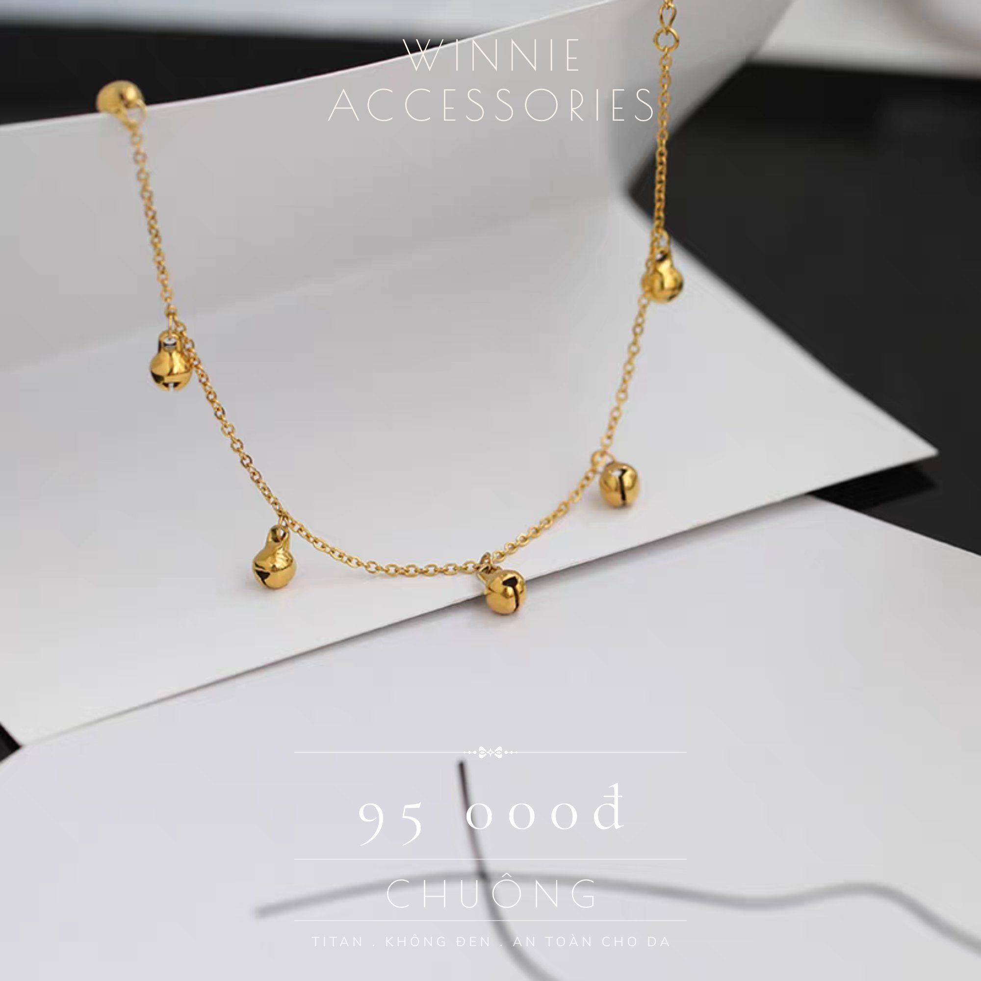  Lắc chân titan chuông VG 