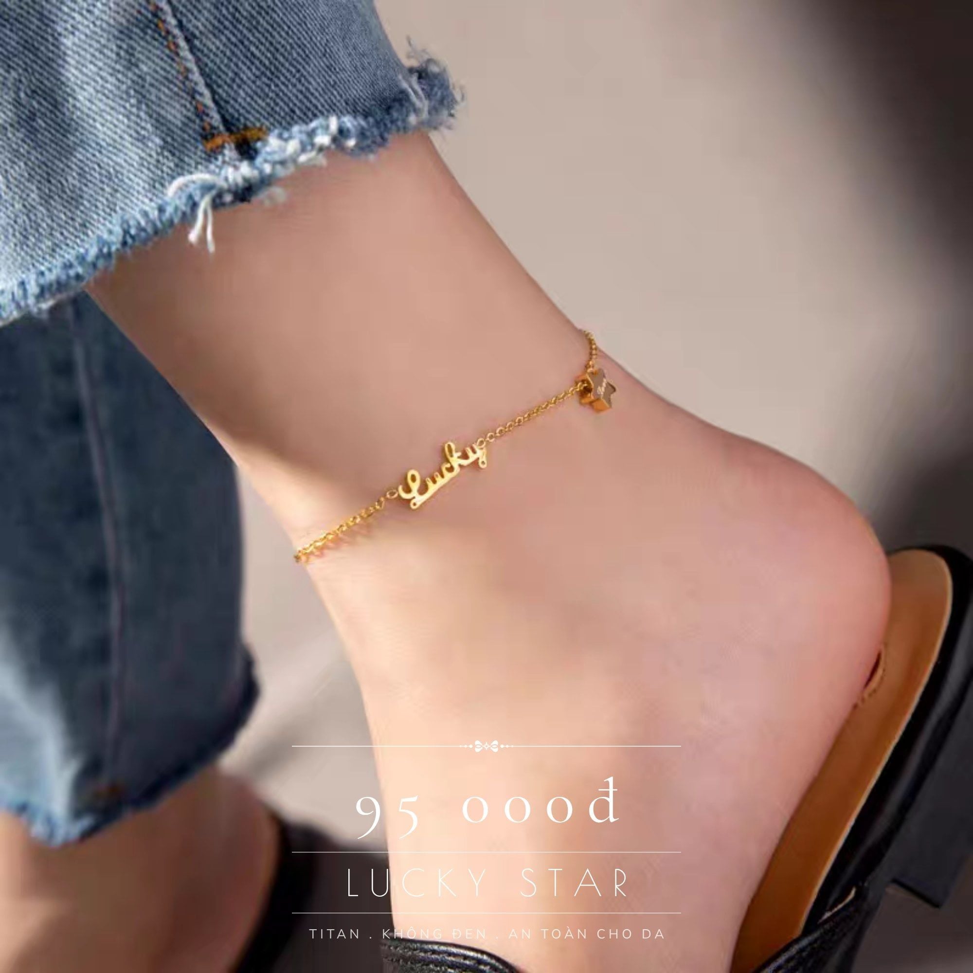  Lắc chân titan Lucky Star VG 