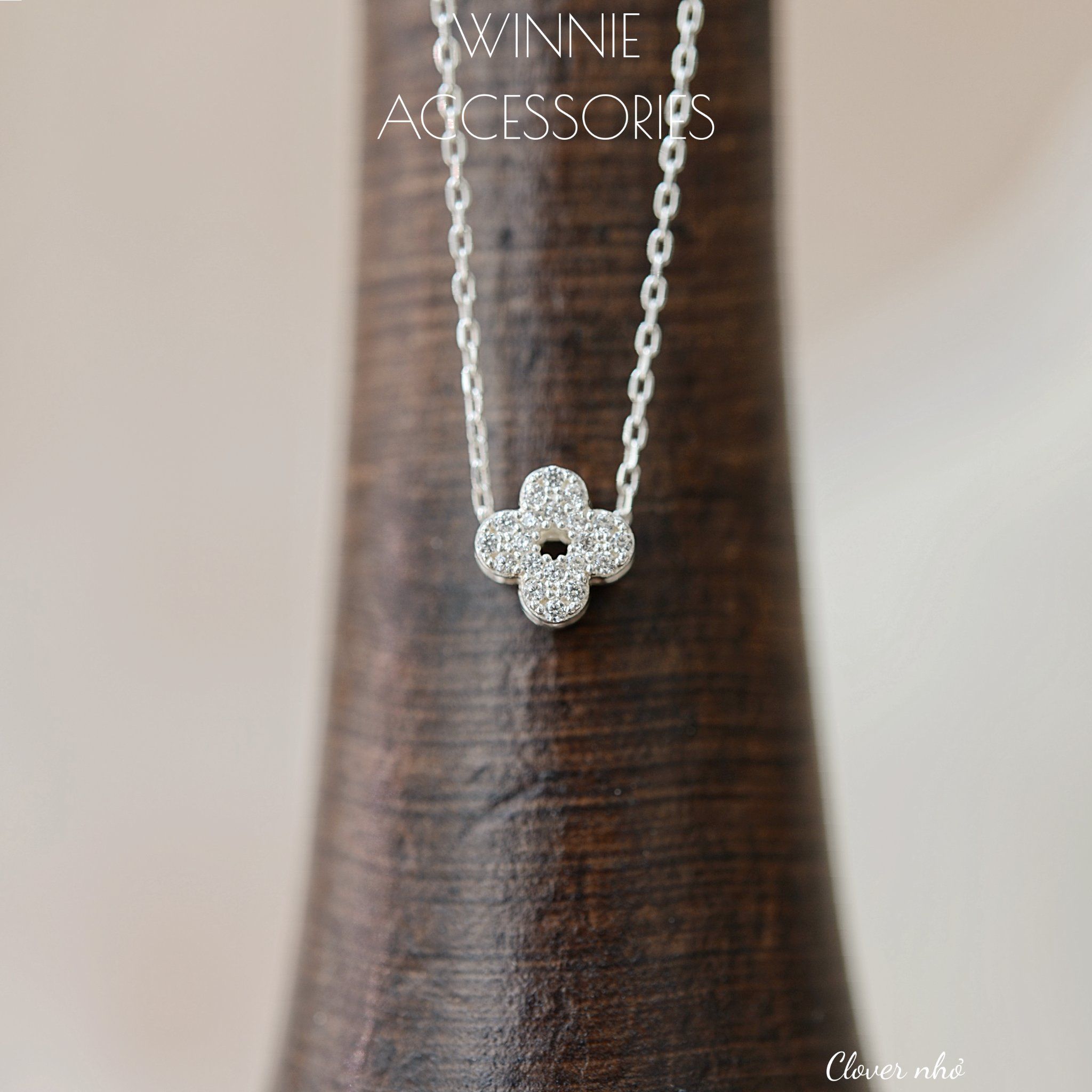  Dây chuyền Bạc S925 Clover nhỏ 