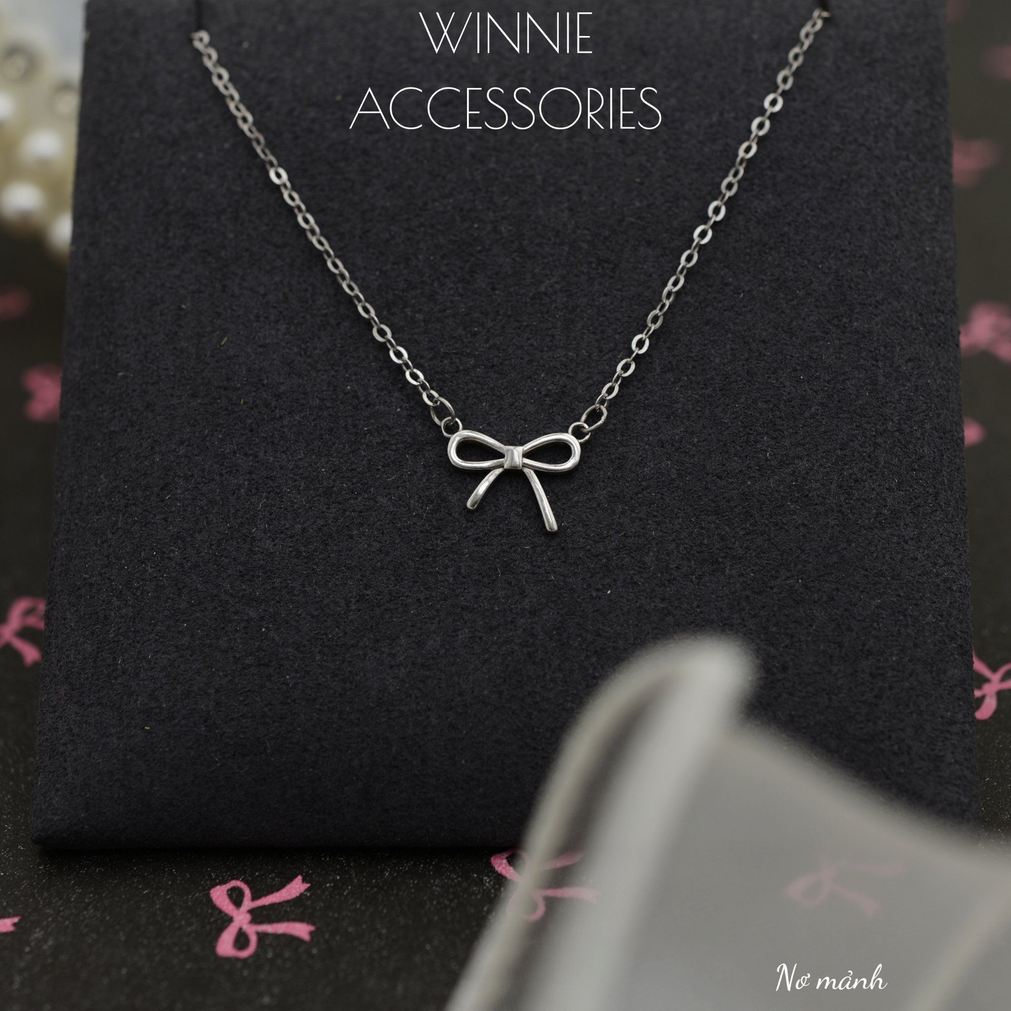  Dây chuyền Bạc S925 Nơ mảnh 