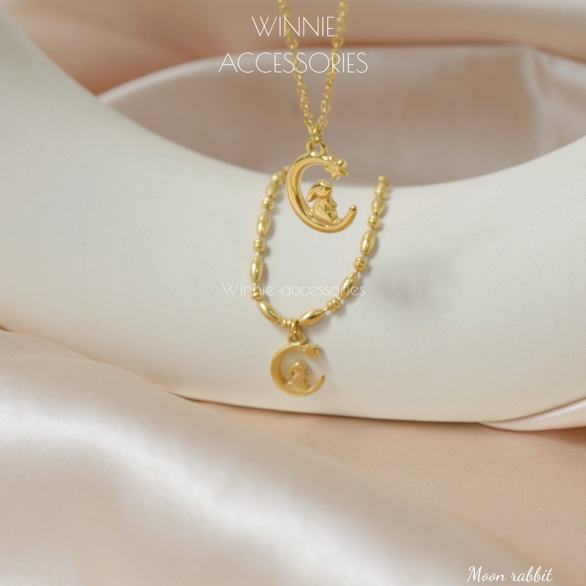  Dây chuyền Titan Moon Rabbit 