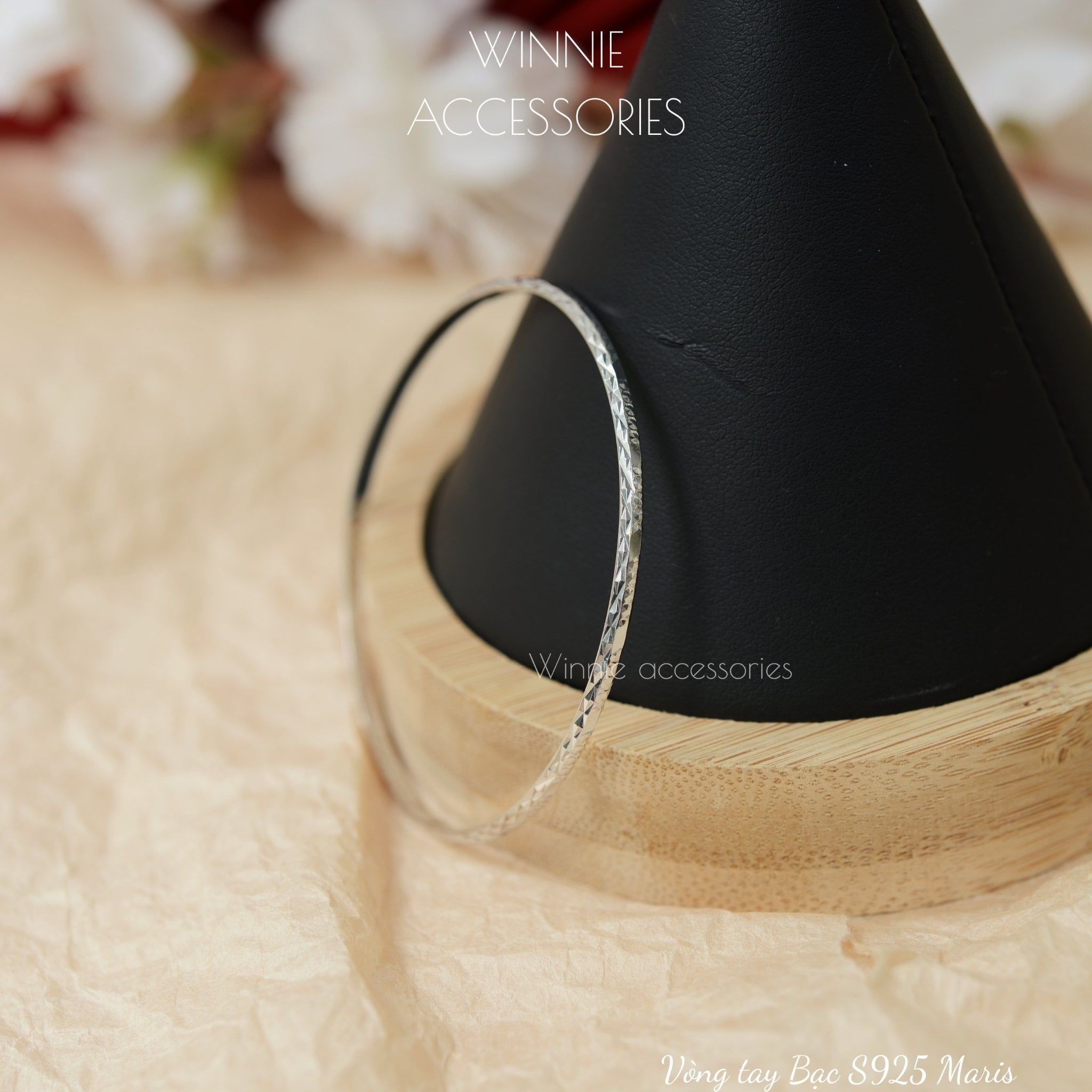  Vòng tay Bạc S925 Maris (Đã xi Bạch kim) 