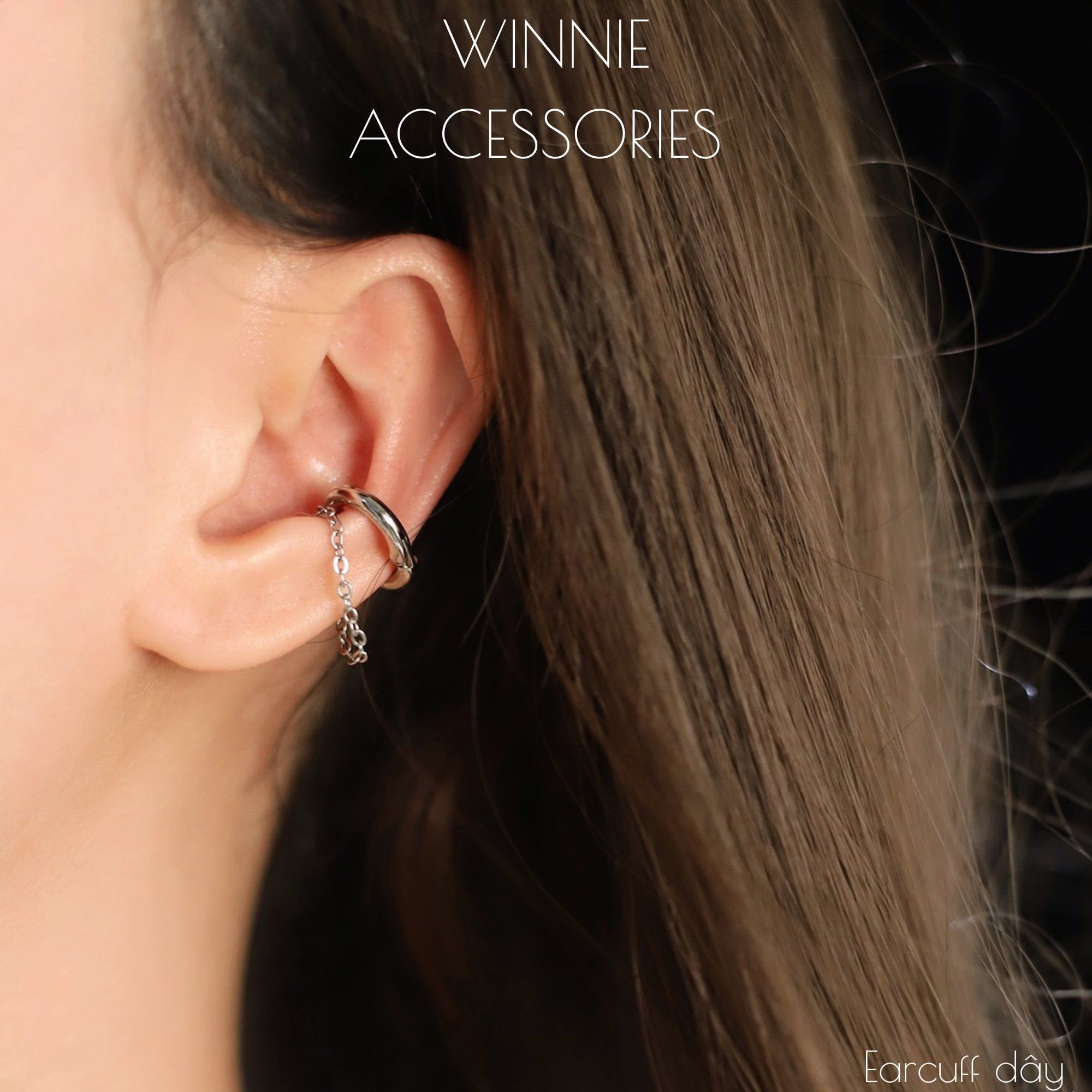  Hoa tai Titan Earcuff dây (1 chiếc) 