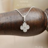  Dây chuyền Bạc S925 VCA Đá Tấm 