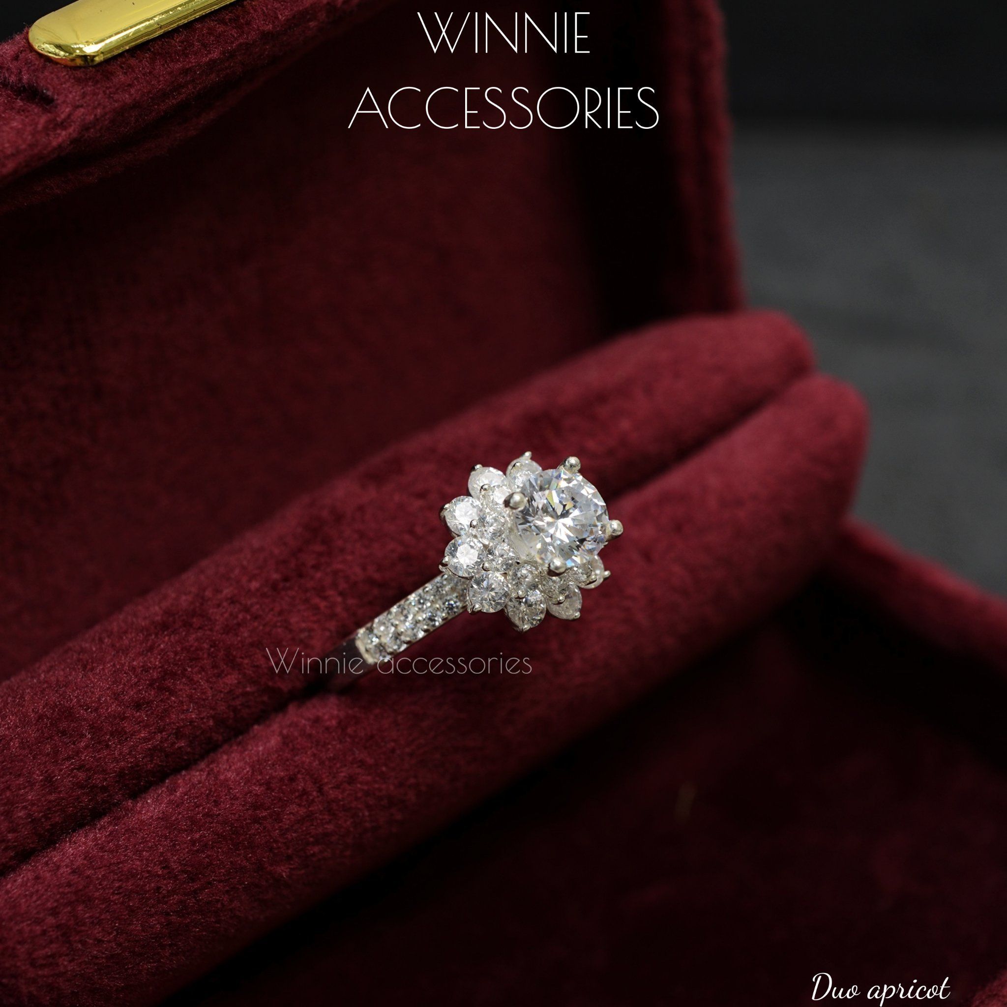  Nhẫn Bạc S925 Duo Apricot 