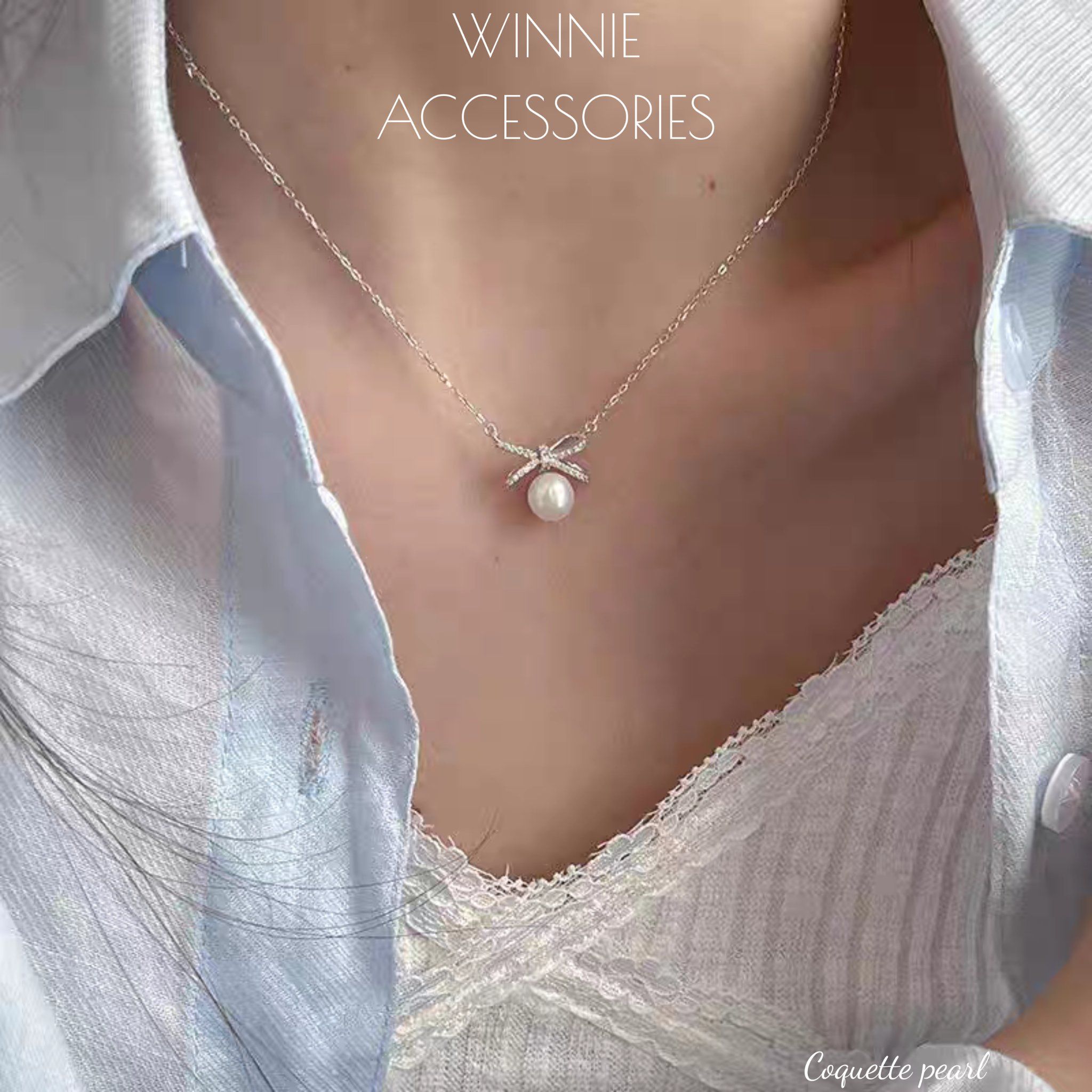  Dây chuyền Bạc S925 Coquette Pearl 