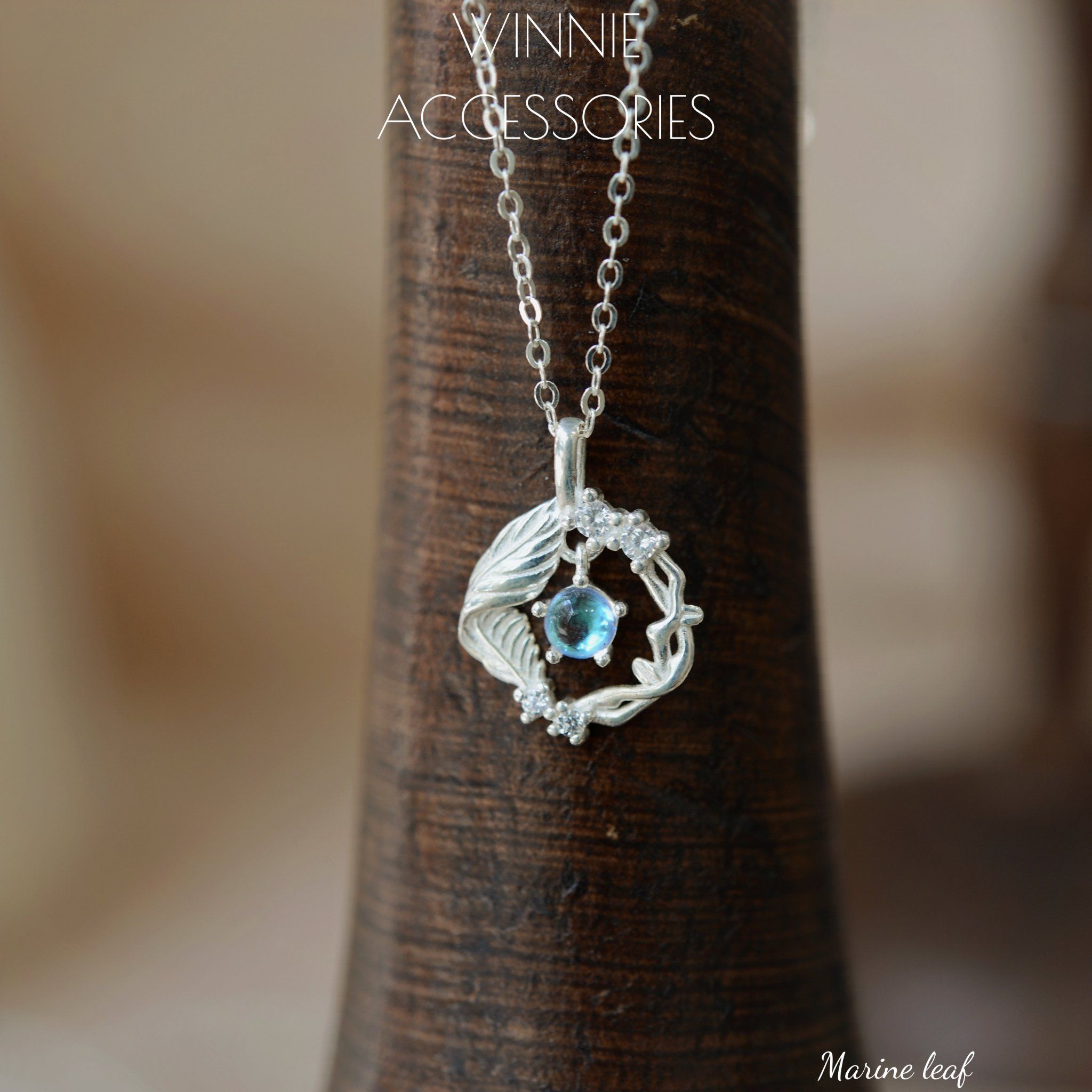  Dây chuyền Bạc S925 Marine leaf 