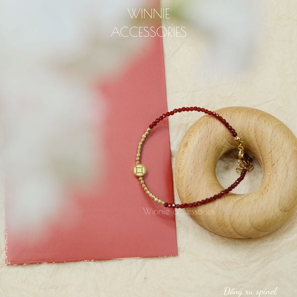  Lắc tay Titan Đồng Xu Spinel 