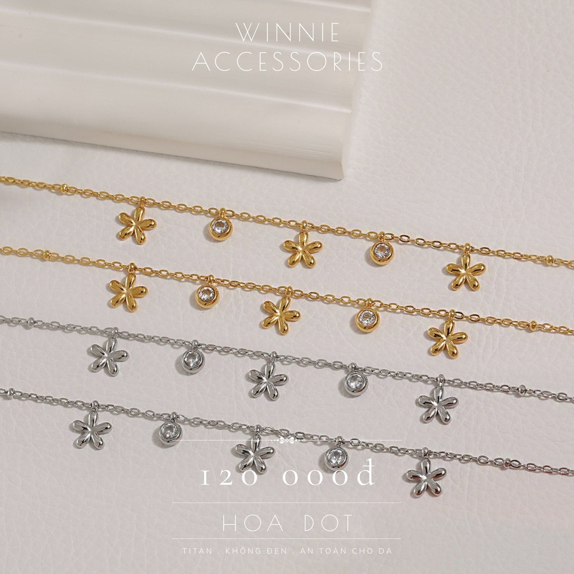  Lắc tay Titan Hoa Dot VG 