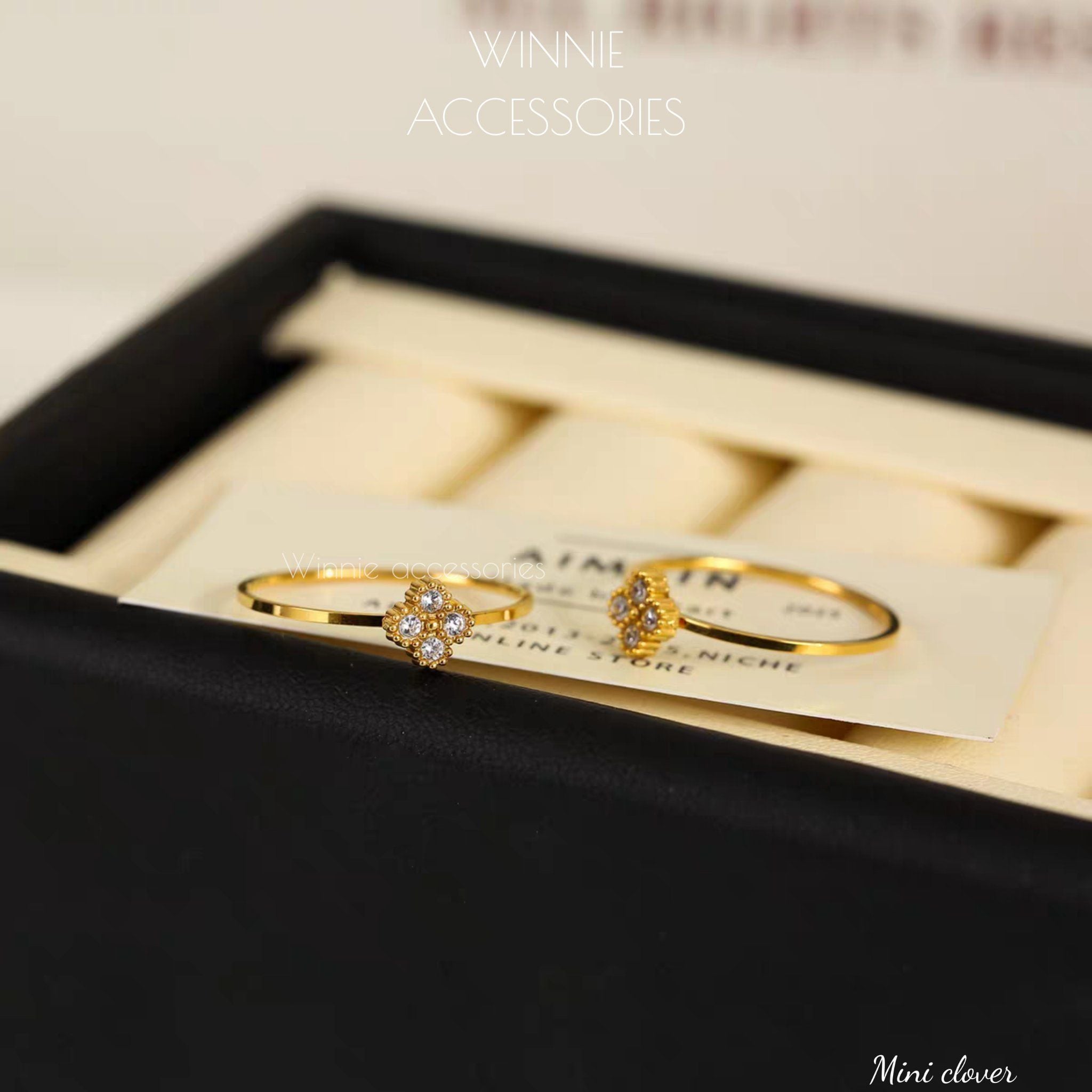  Nhẫn Titan Mini Clover 