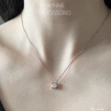  Dây chuyền Titan Đá vuông 