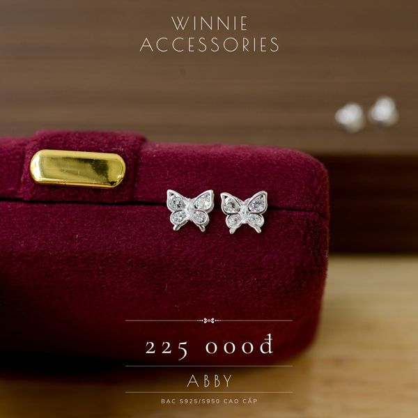 Hoa tai Bạc S925 Abby 